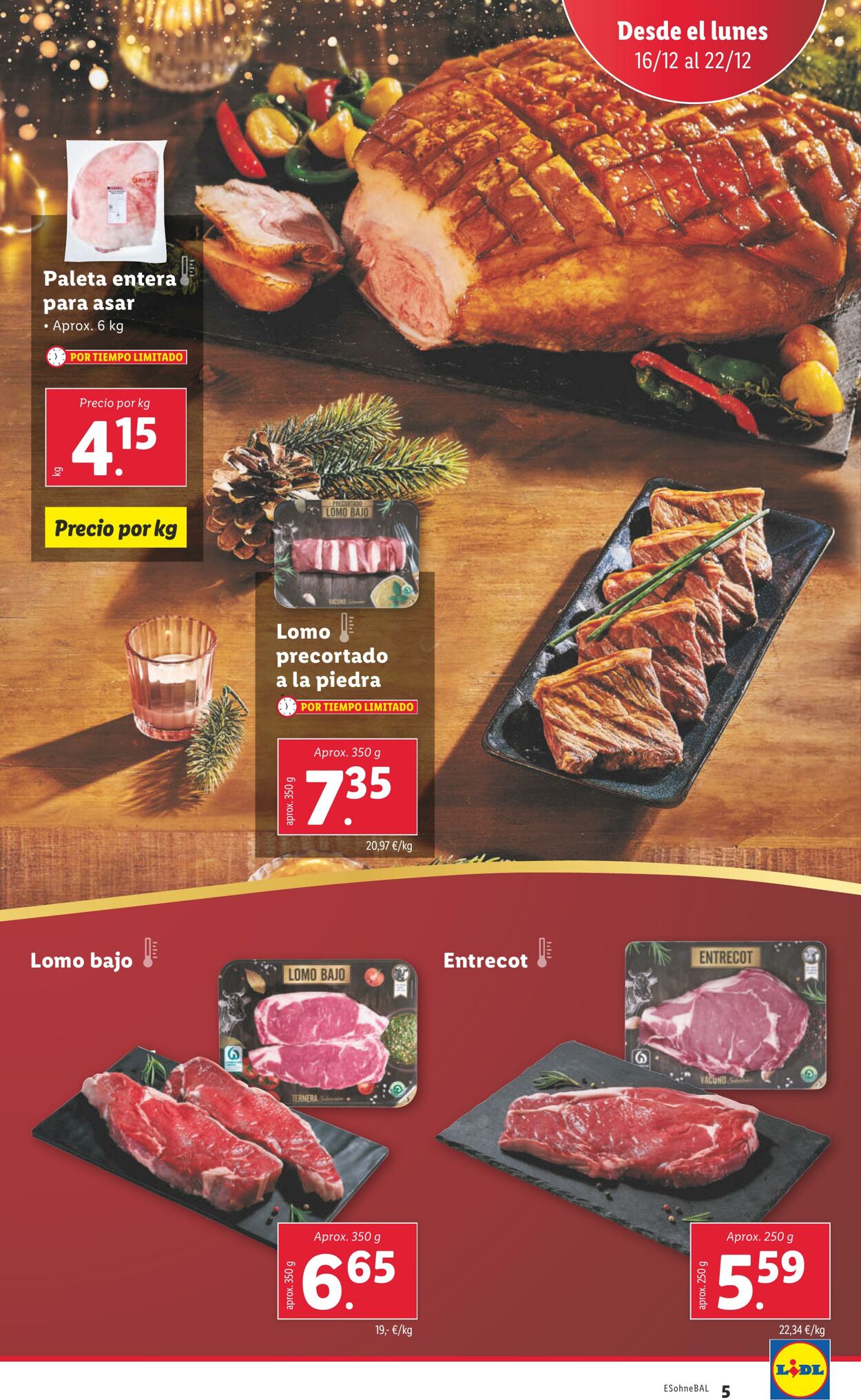 Folleto Lidl 16.12.2024 - 22.12.2024