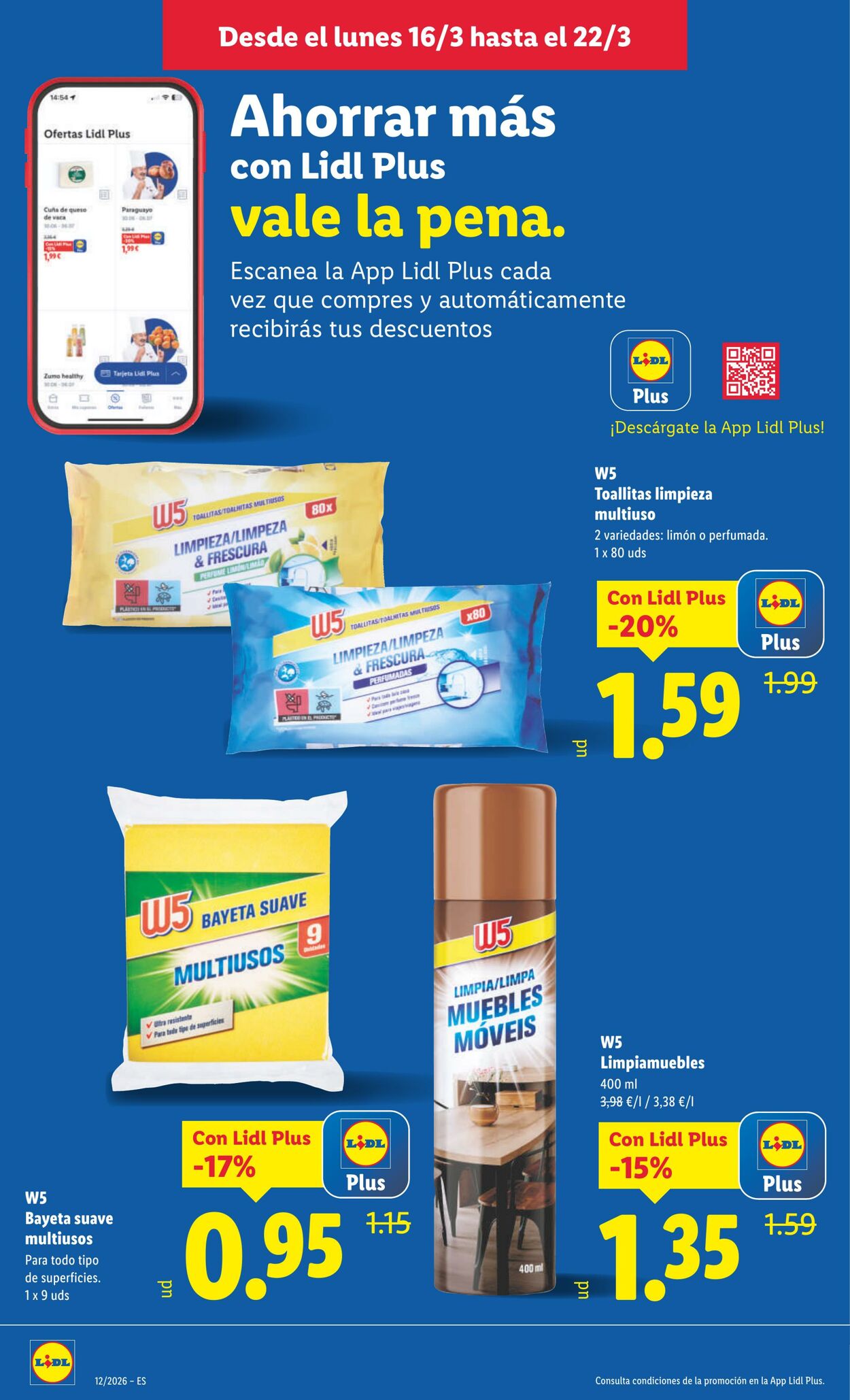 Folleto Lidl 16.03.2026 - 22.03.2026