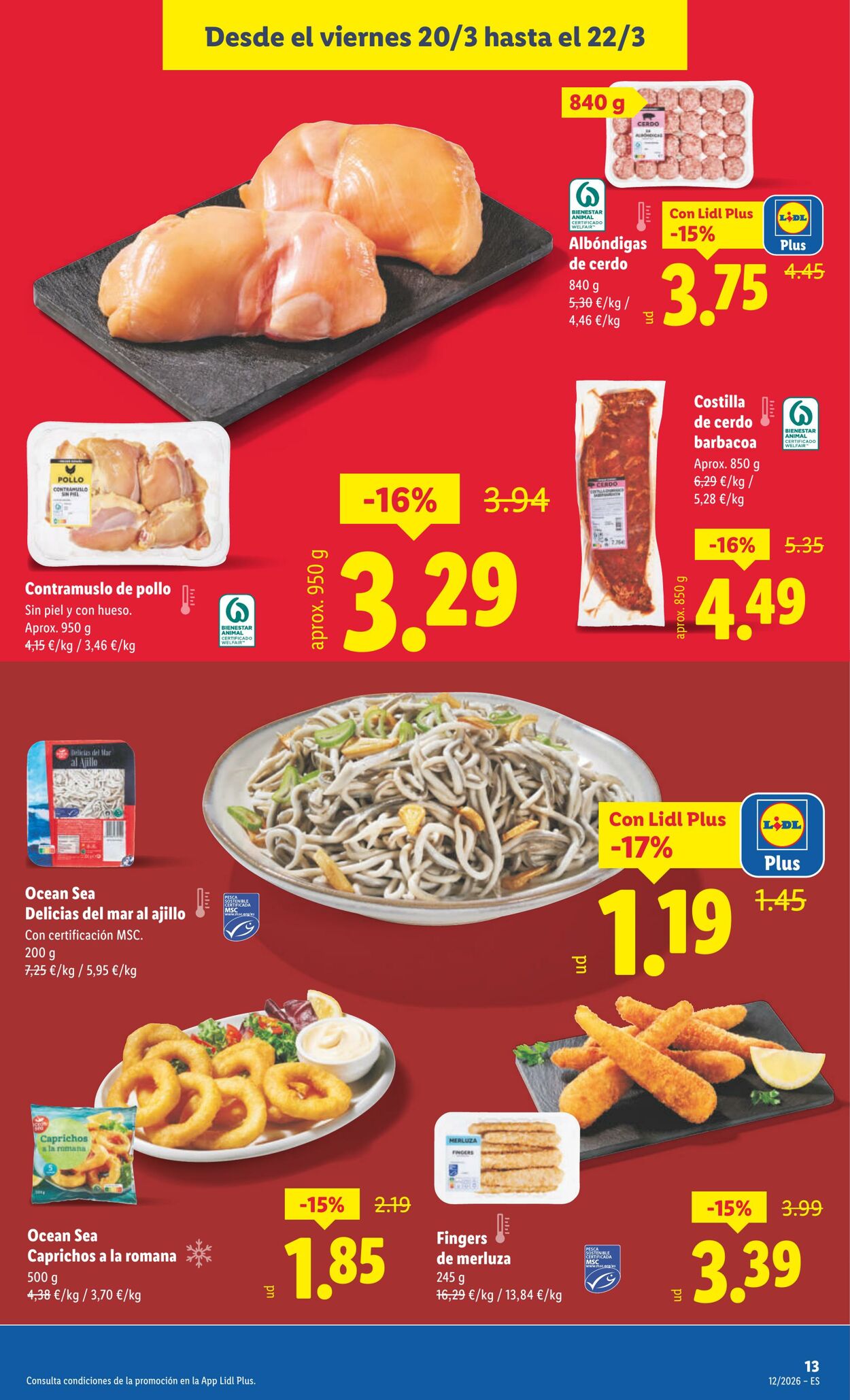 Folleto Lidl 16.03.2026 - 22.03.2026