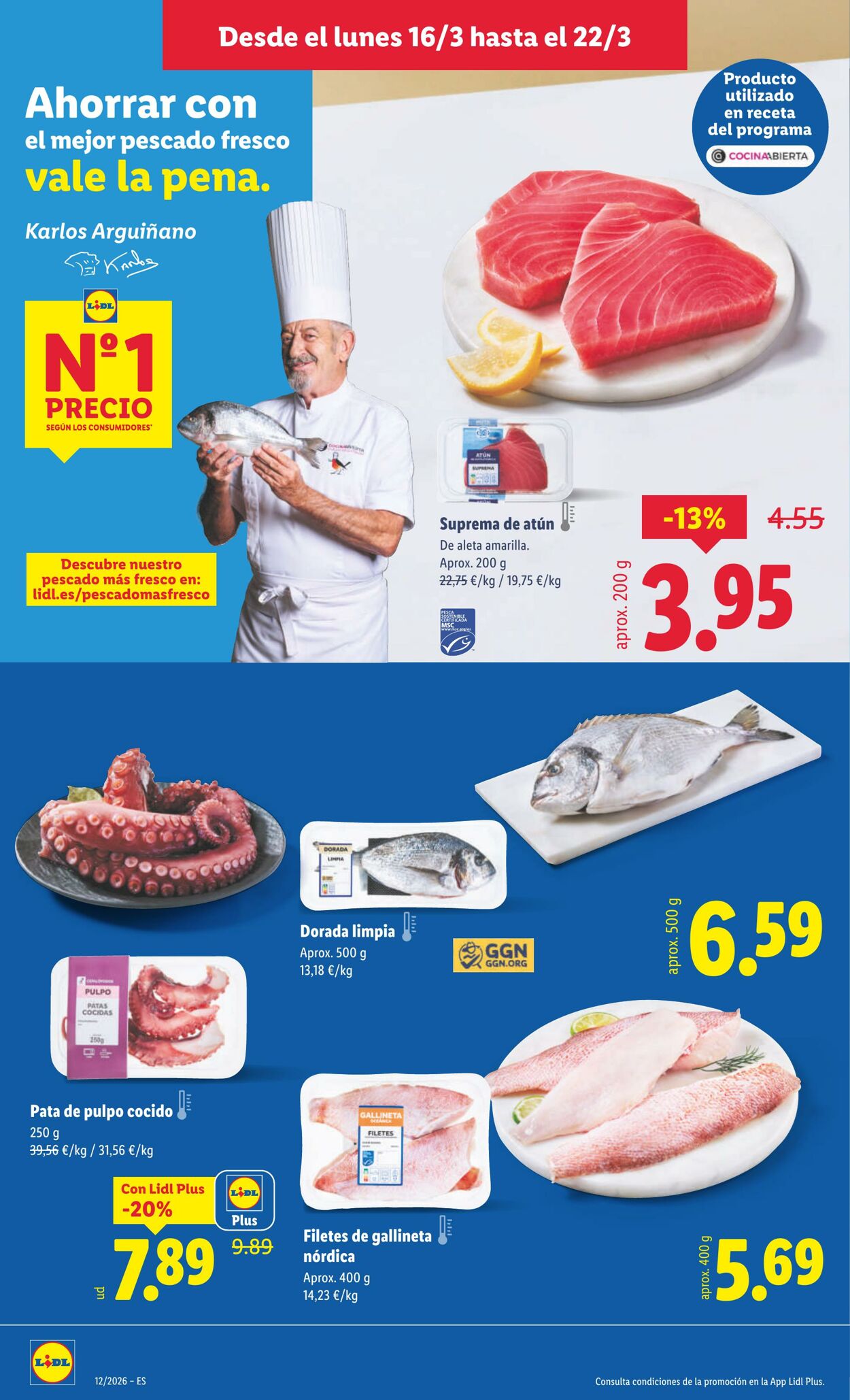 Folleto Lidl 16.03.2026 - 22.03.2026
