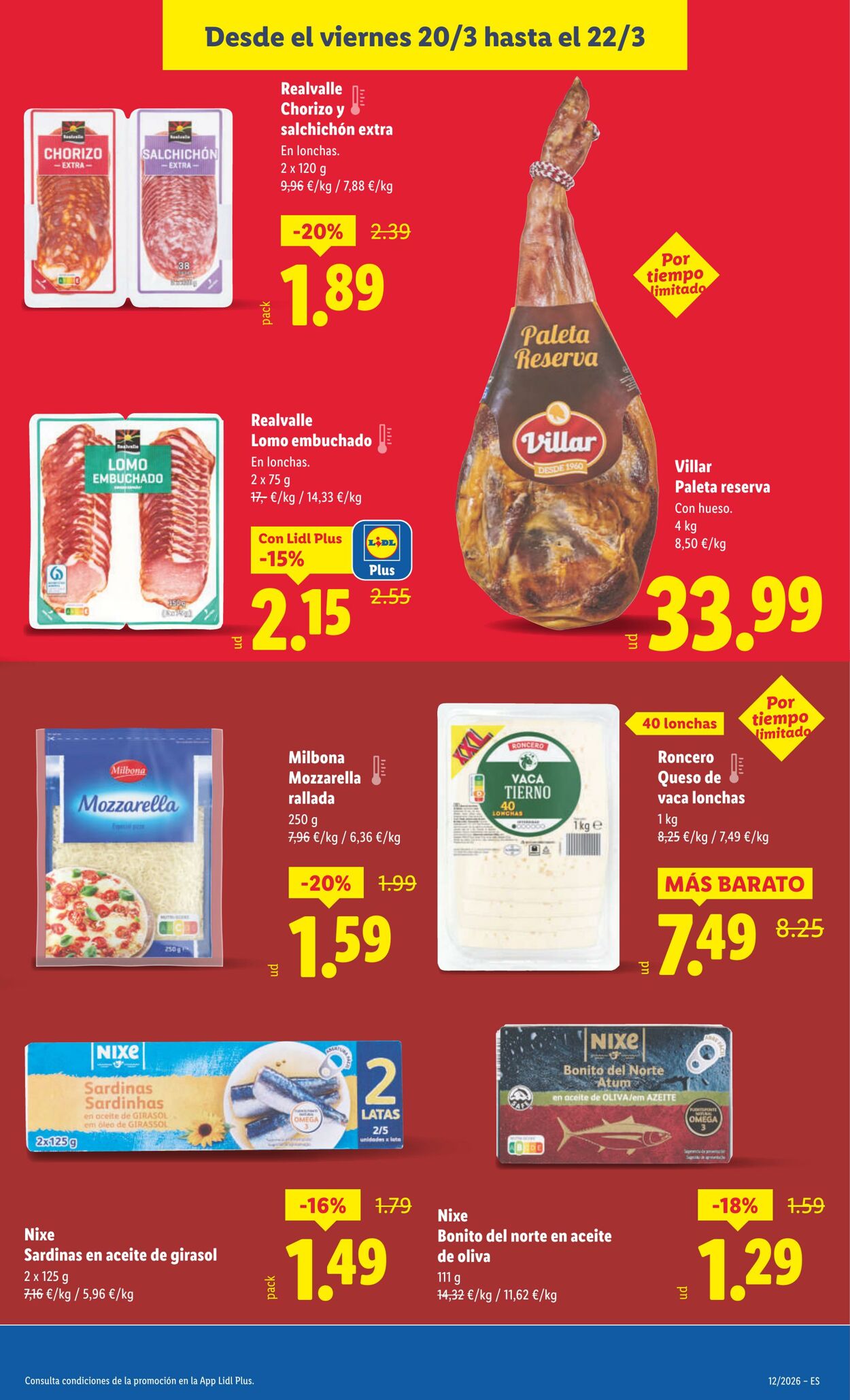 Folleto Lidl 16.03.2026 - 22.03.2026