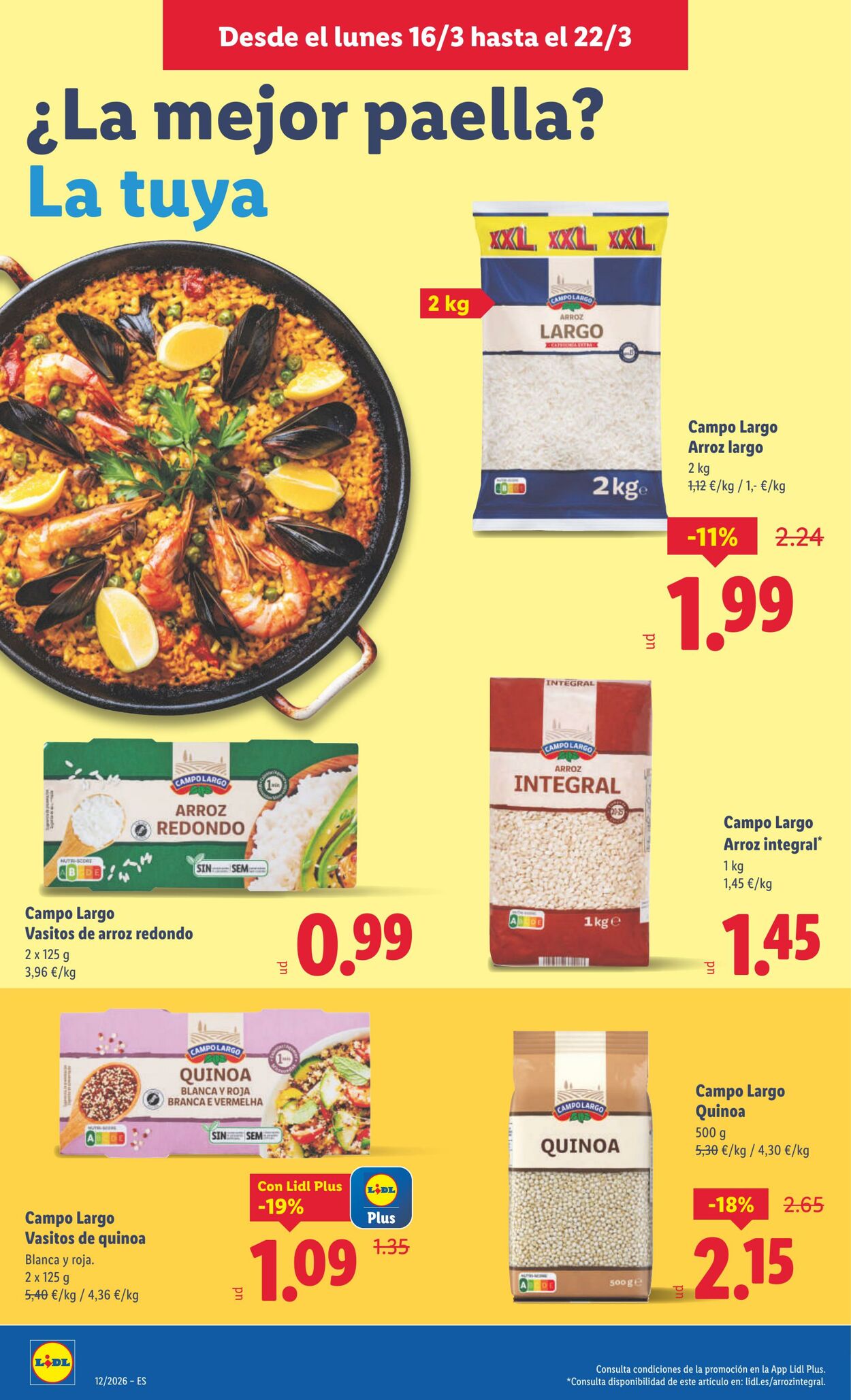 Folleto Lidl 16.03.2026 - 22.03.2026