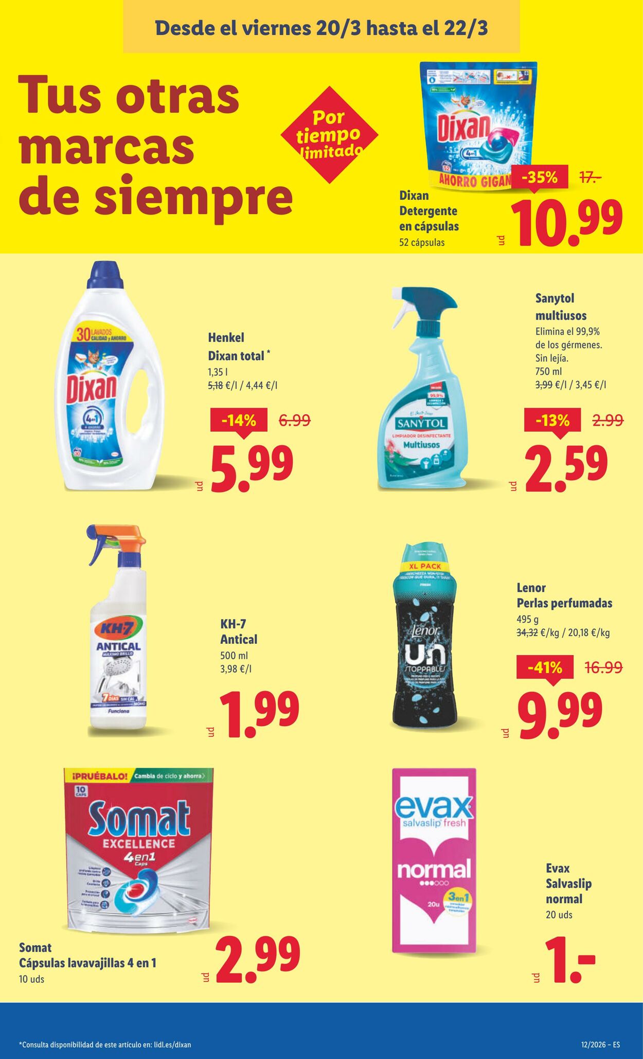 Folleto Lidl 16.03.2026 - 22.03.2026