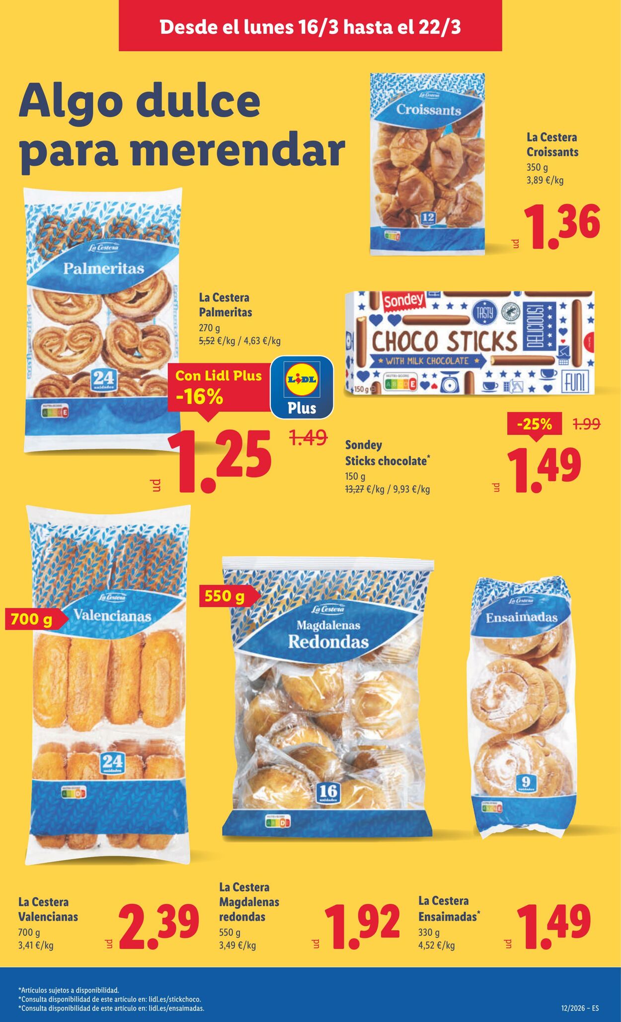 Folleto Lidl 16.03.2026 - 22.03.2026
