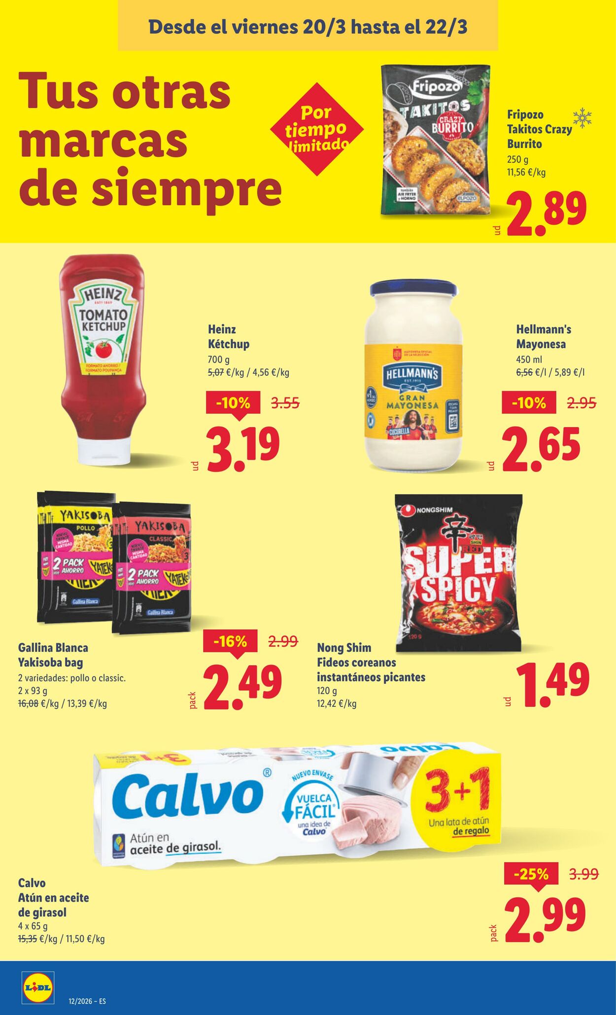Folleto Lidl 16.03.2026 - 22.03.2026