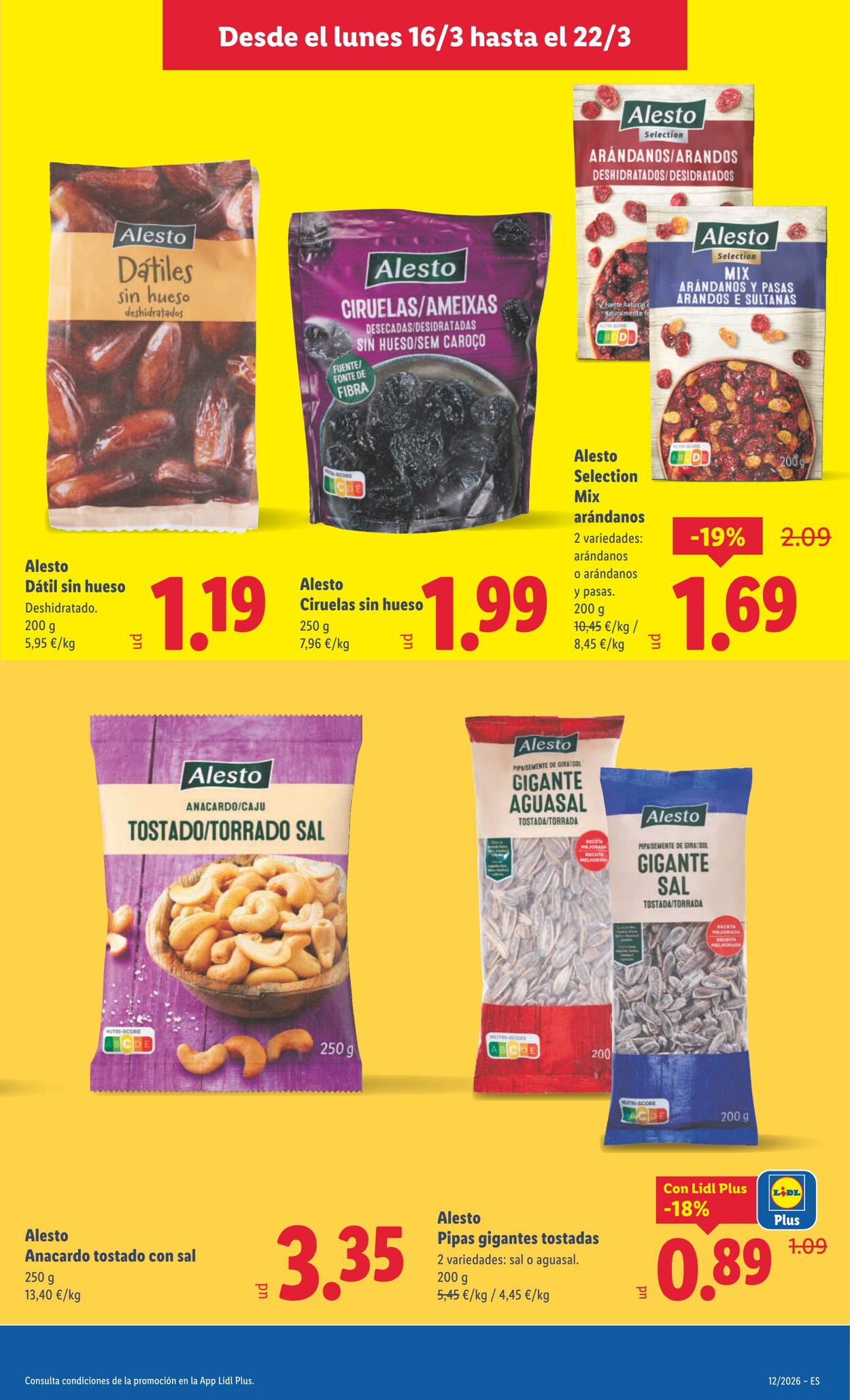 Folleto Lidl 16.03.2026 - 22.03.2026