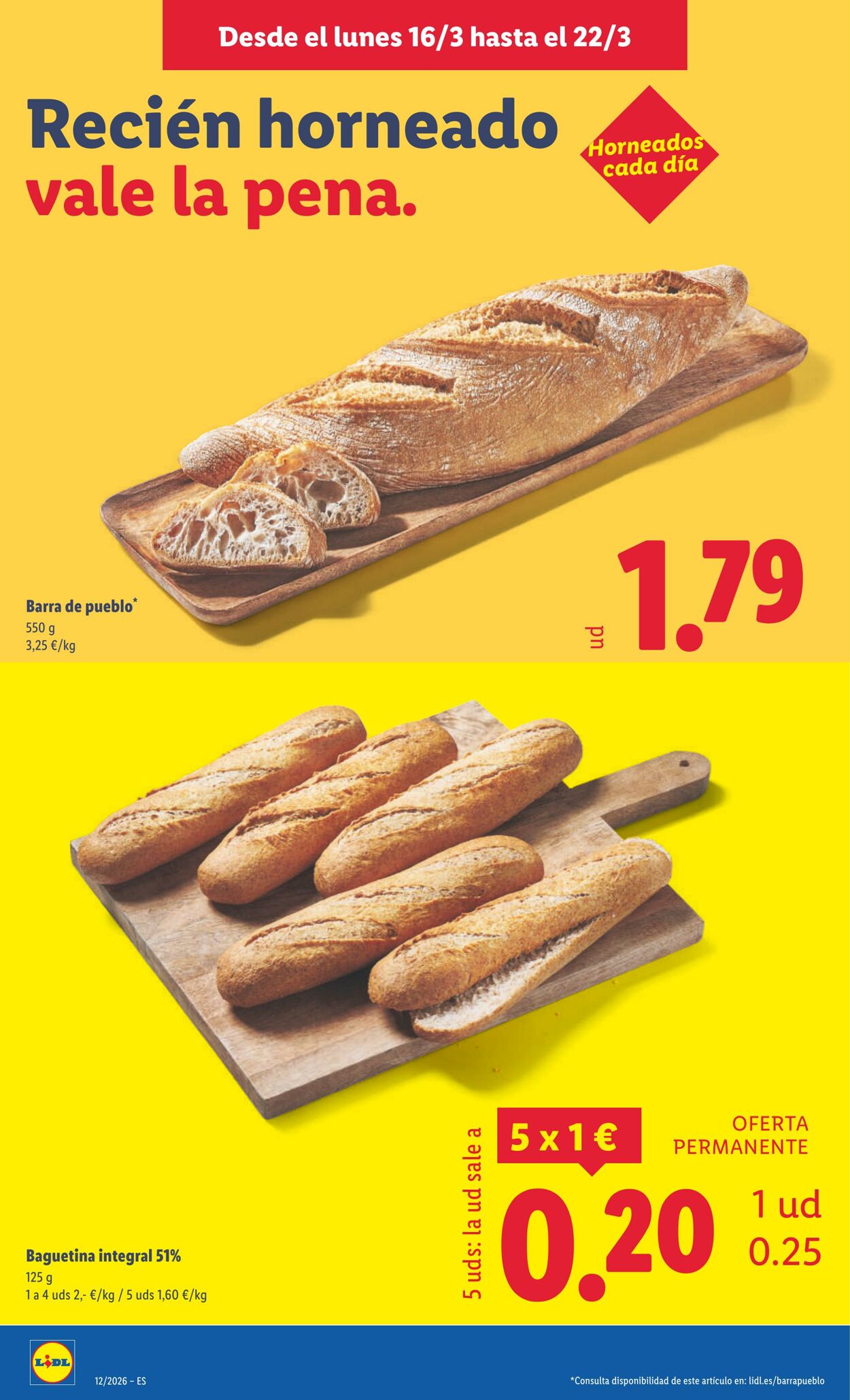 Folleto Lidl 16.03.2026 - 22.03.2026