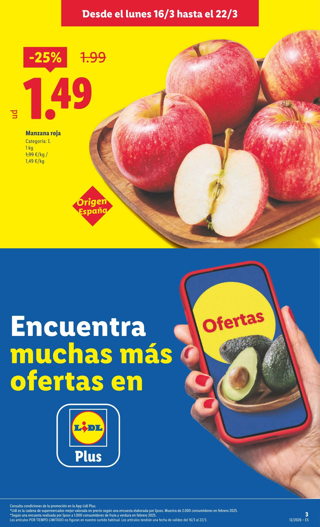 Folleto Lidl 16.03.2026 - 22.03.2026