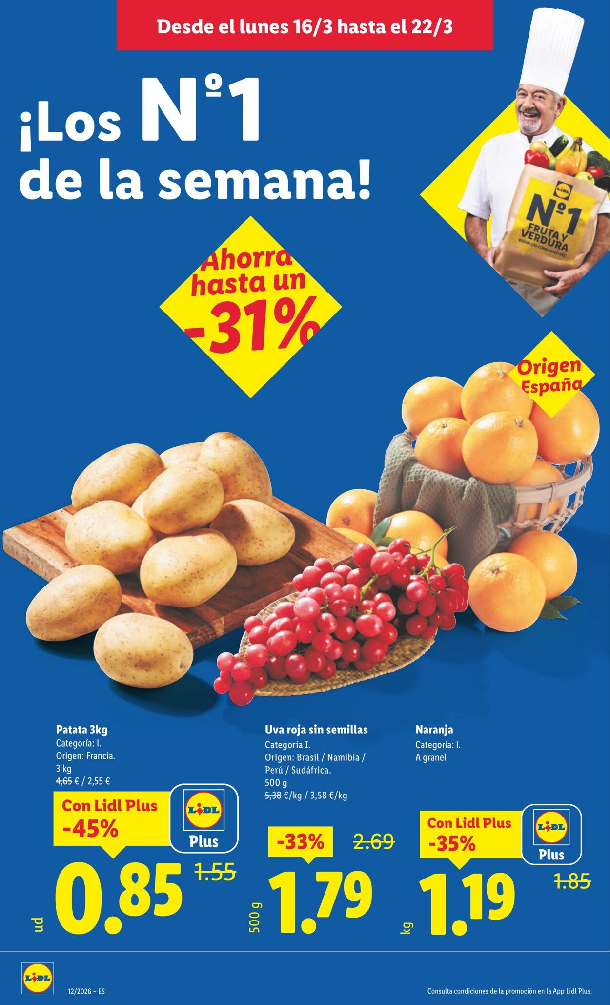 Folleto Lidl 16.03.2026 - 22.03.2026