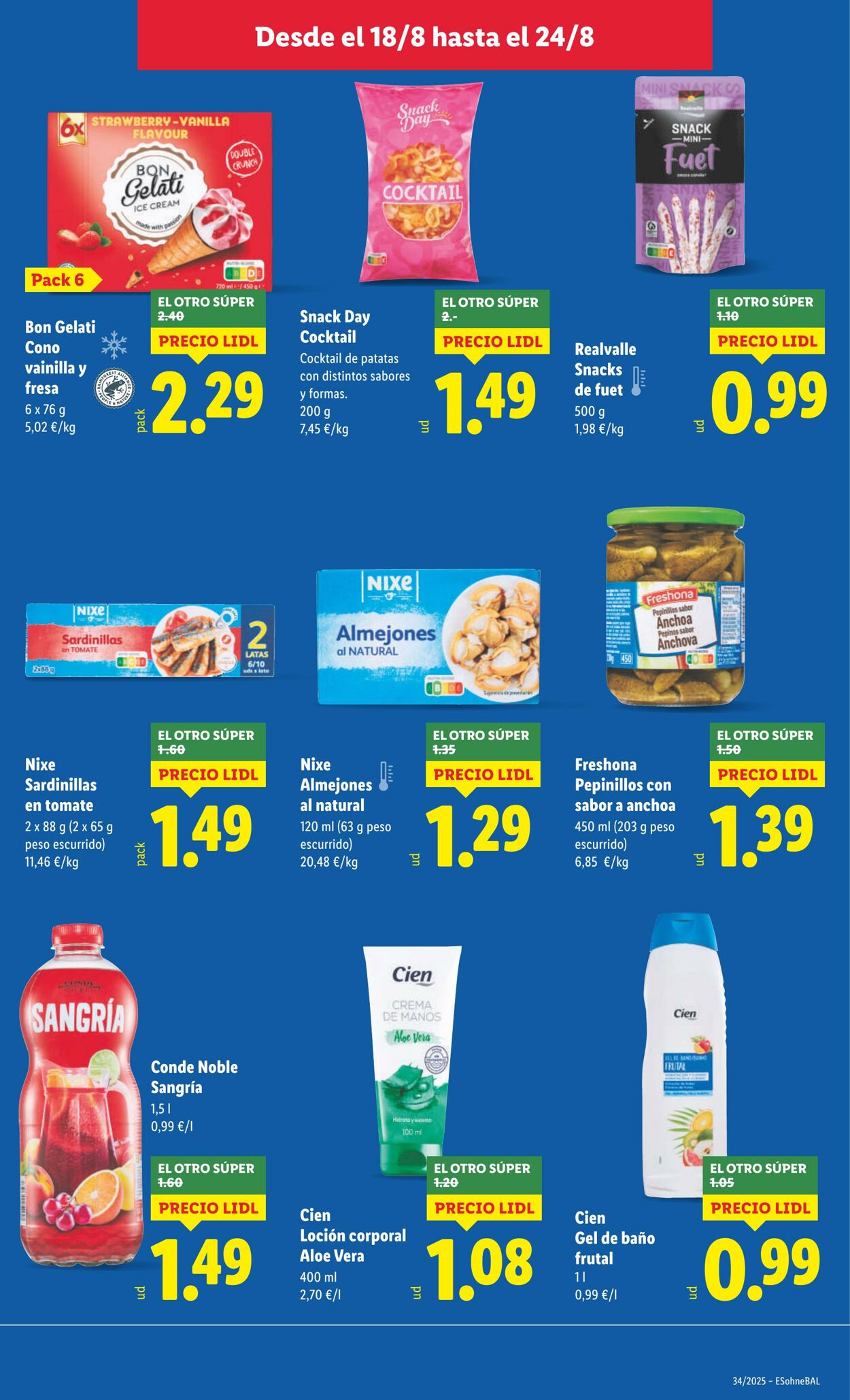 Folleto Lidl 18.08.2025 - 24.08.2025