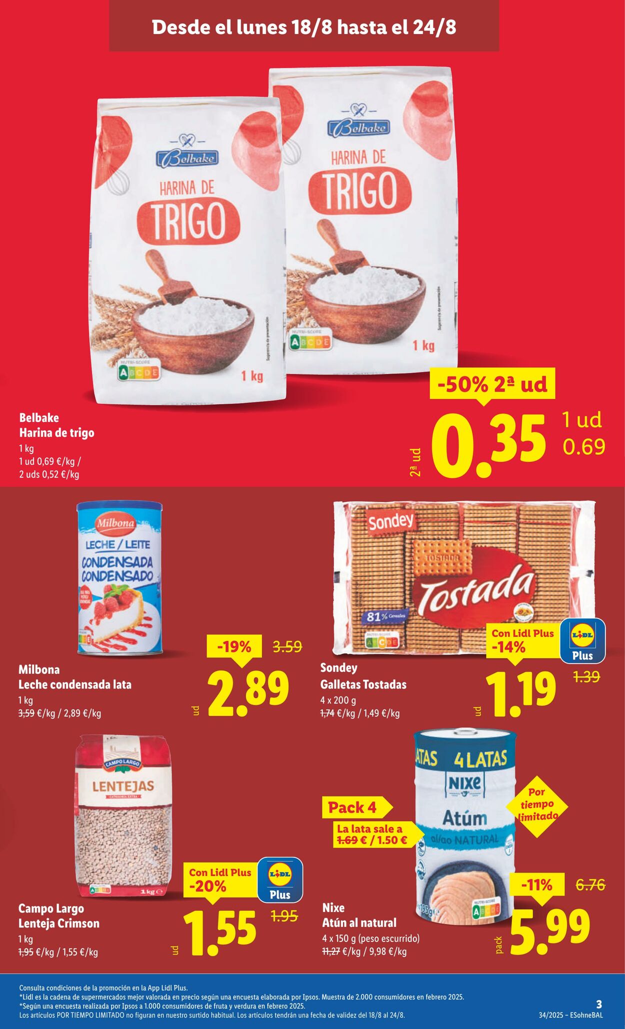 Folleto Lidl 18.08.2025 - 24.08.2025