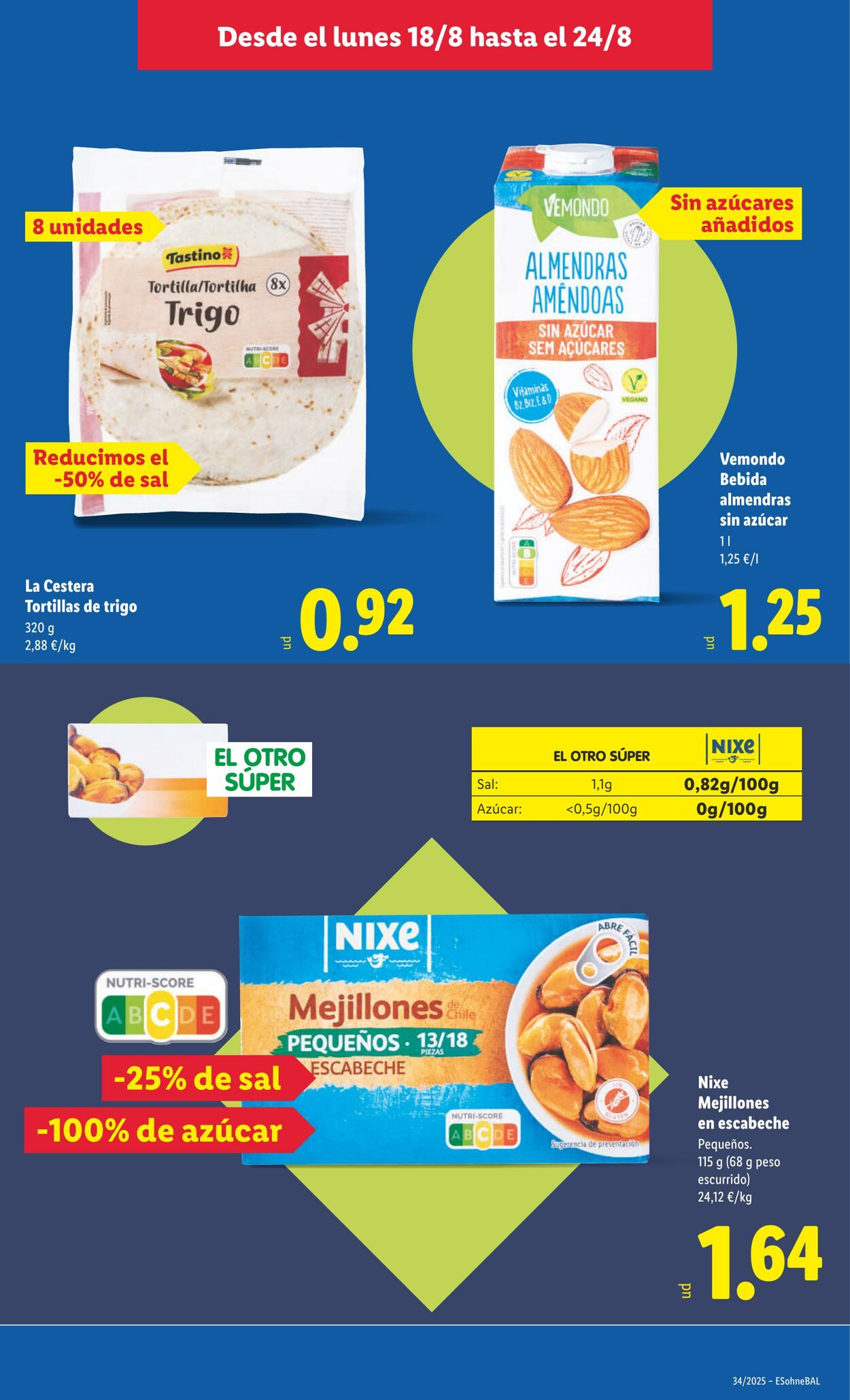 Folleto Lidl 18.08.2025 - 24.08.2025