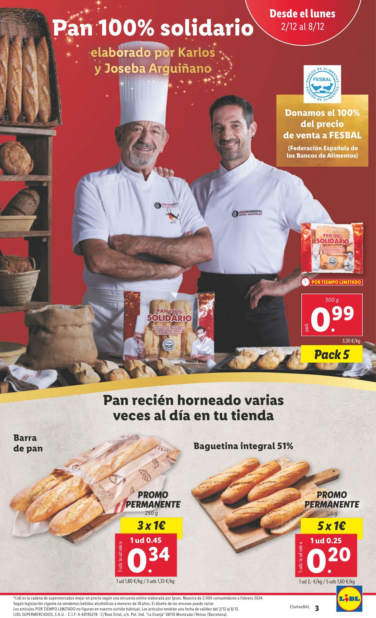 Folleto Lidl 02.12.2024 - 08.12.2024