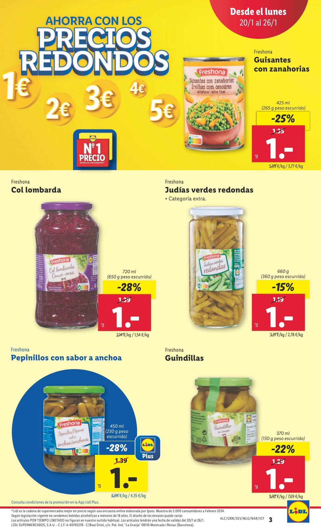 Folleto Lidl 20.01.2025 - 26.01.2025