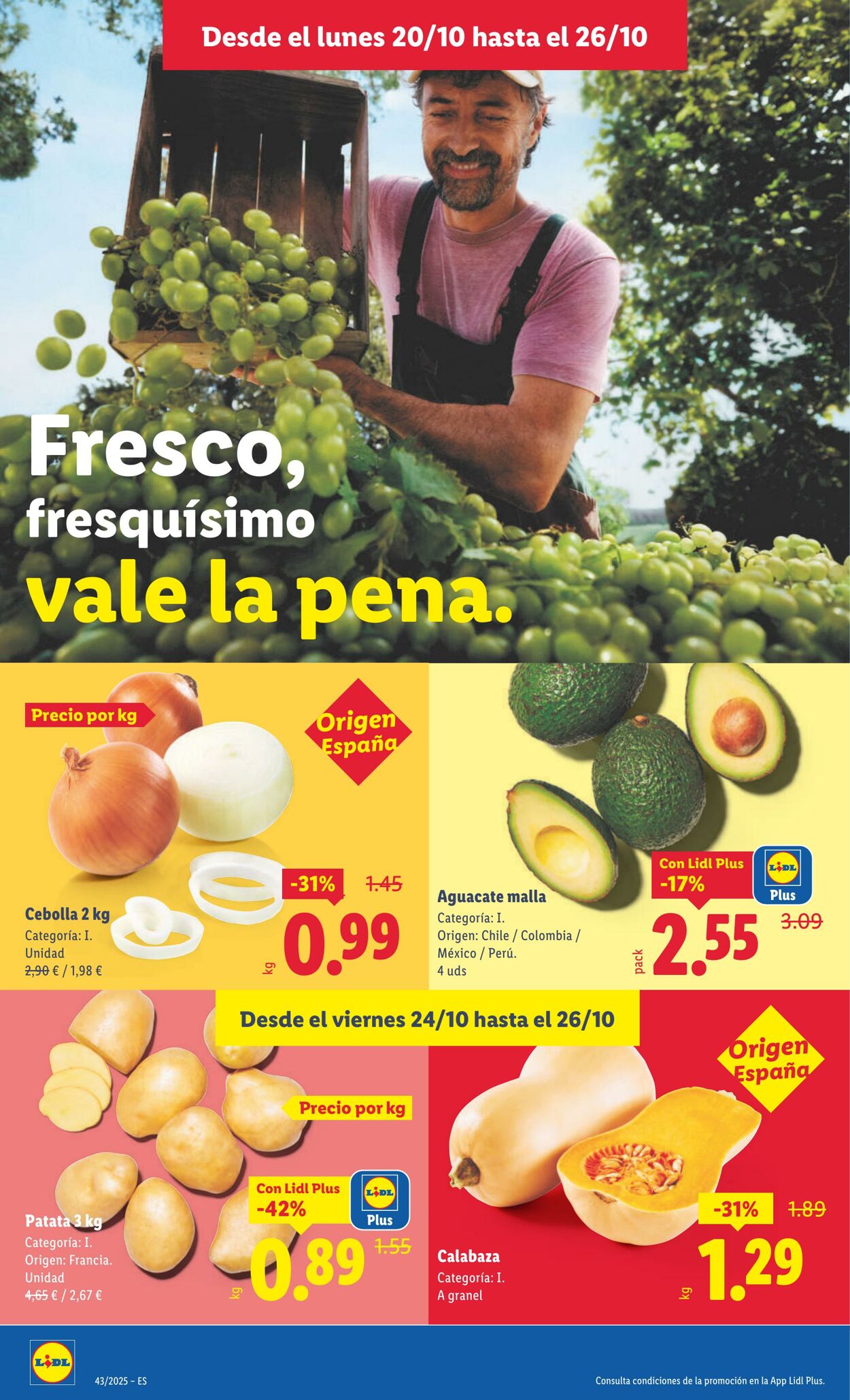 Folleto Lidl 20.10.2025 - 26.10.2025