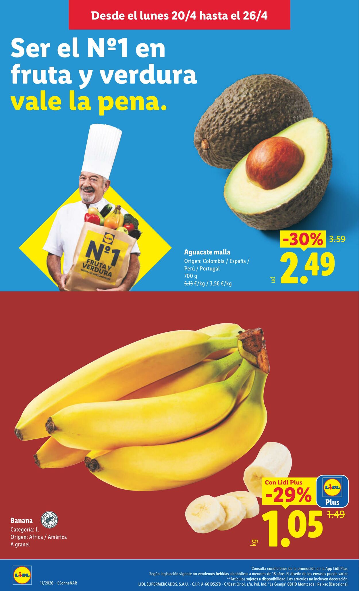 Folleto Lidl 20.04.2026 - 26.04.2026