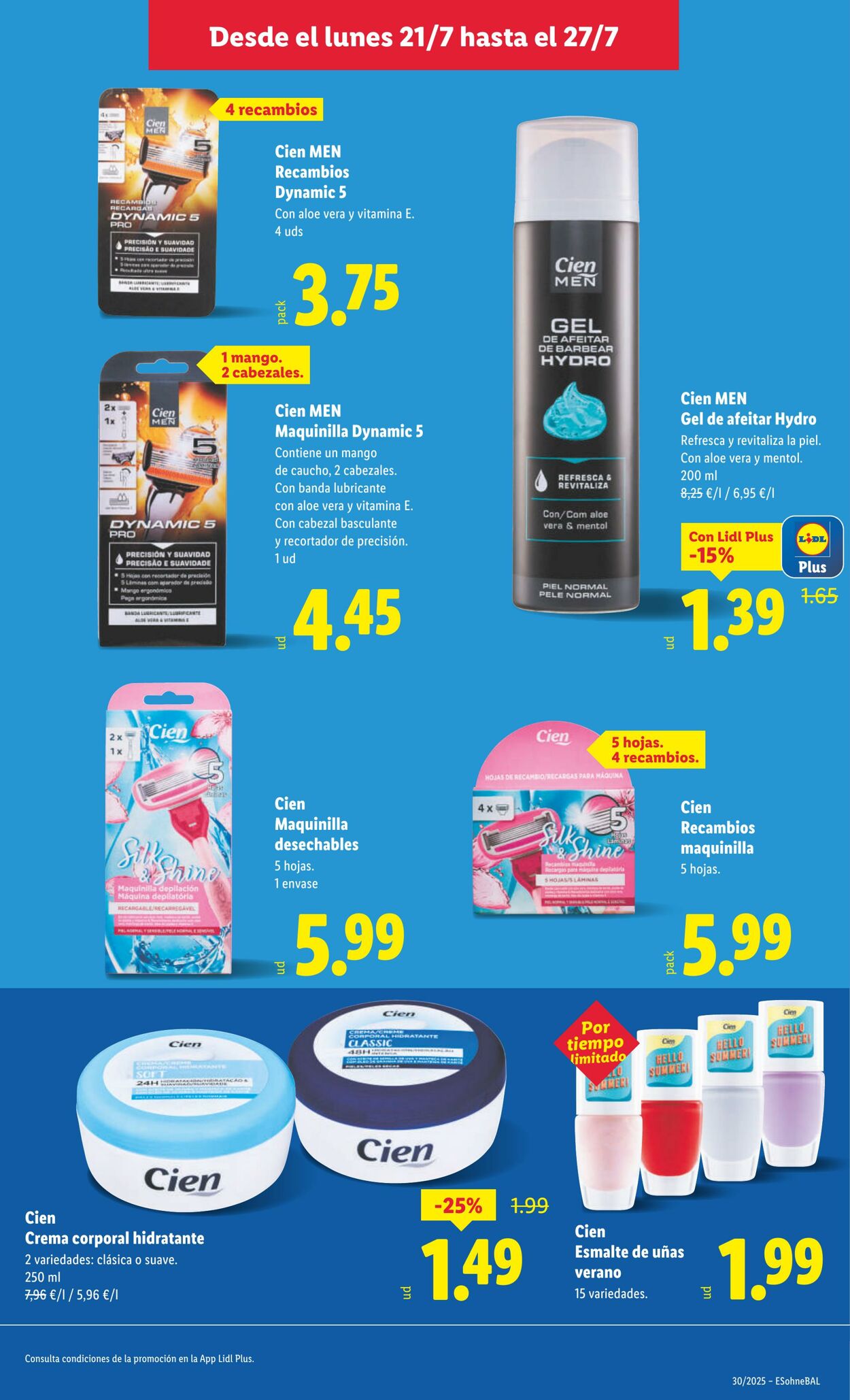 Folleto Lidl 21.07.2025 - 27.07.2025