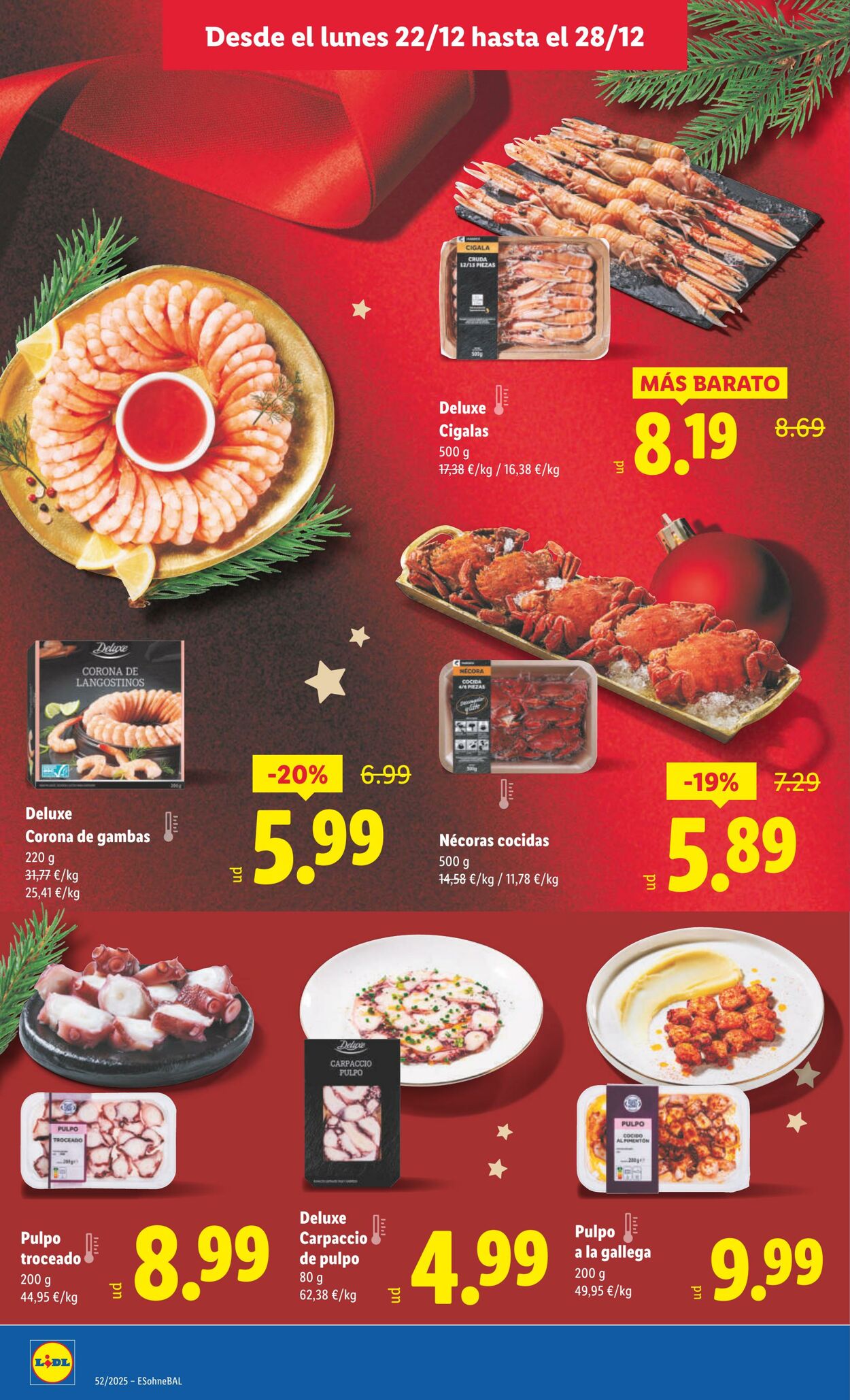 Folleto Lidl 22.12.2025 - 28.12.2025