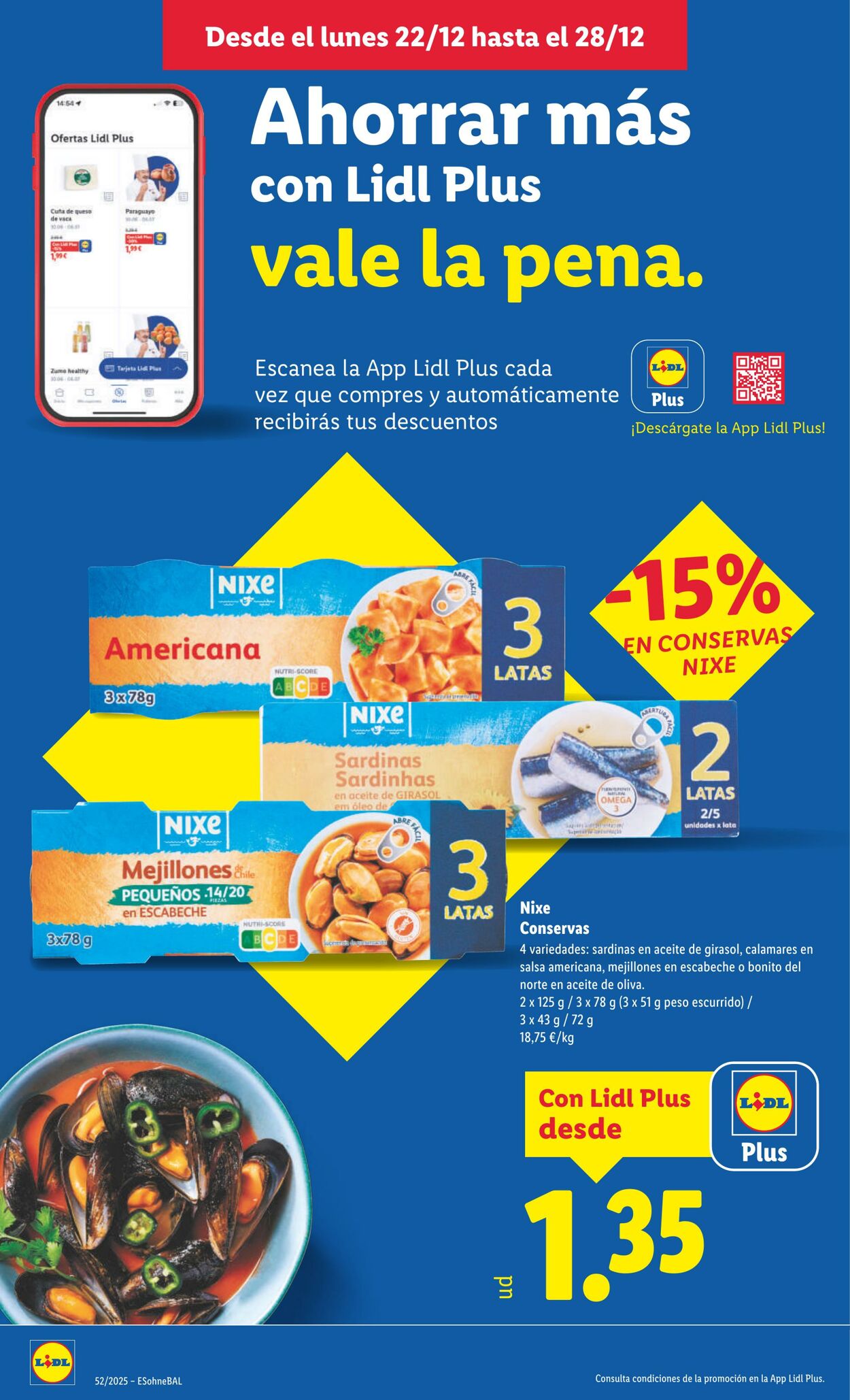 Folleto Lidl 22.12.2025 - 28.12.2025
