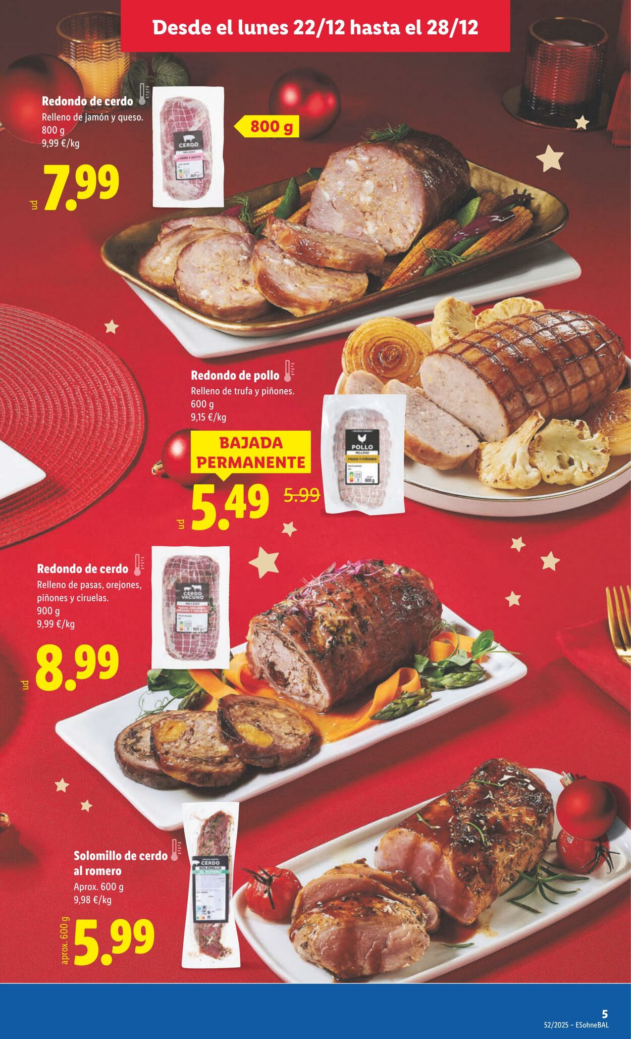 Folleto Lidl 22.12.2025 - 28.12.2025