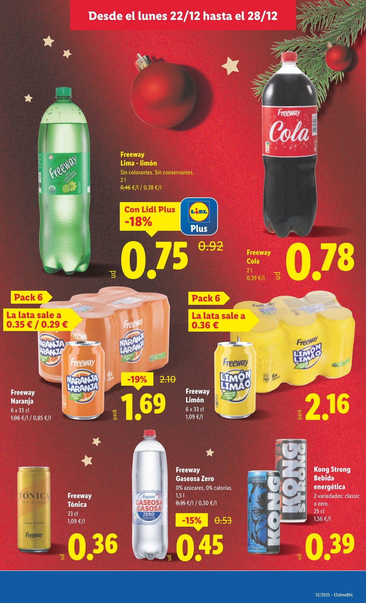 Folleto Lidl 22.12.2025 - 28.12.2025