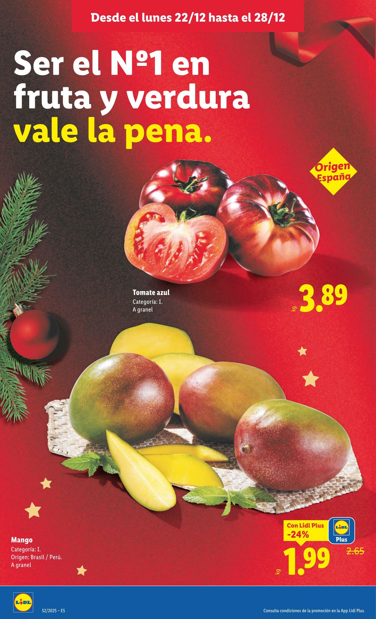 Folleto Lidl 22.12.2025 - 28.12.2025