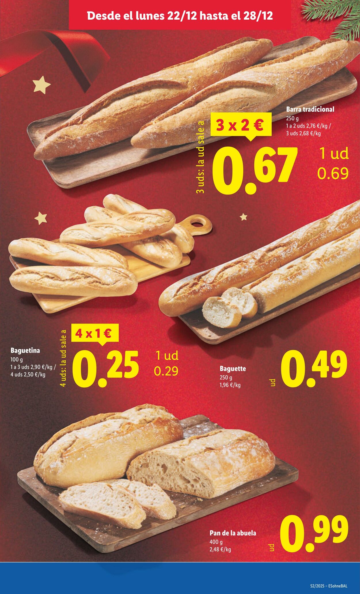 Folleto Lidl 22.12.2025 - 28.12.2025
