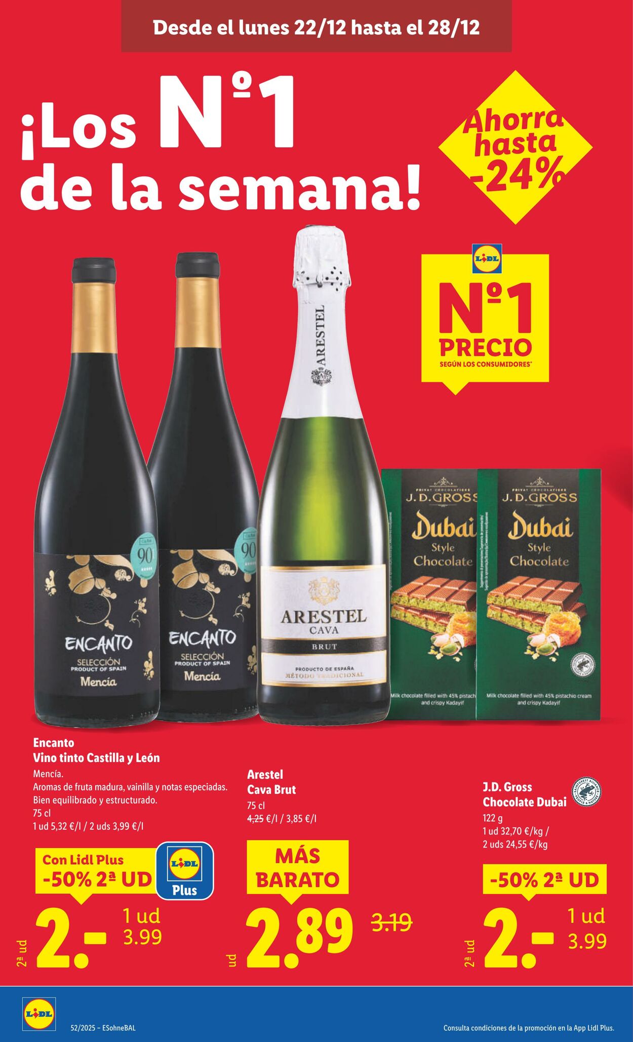 Folleto Lidl 22.12.2025 - 28.12.2025