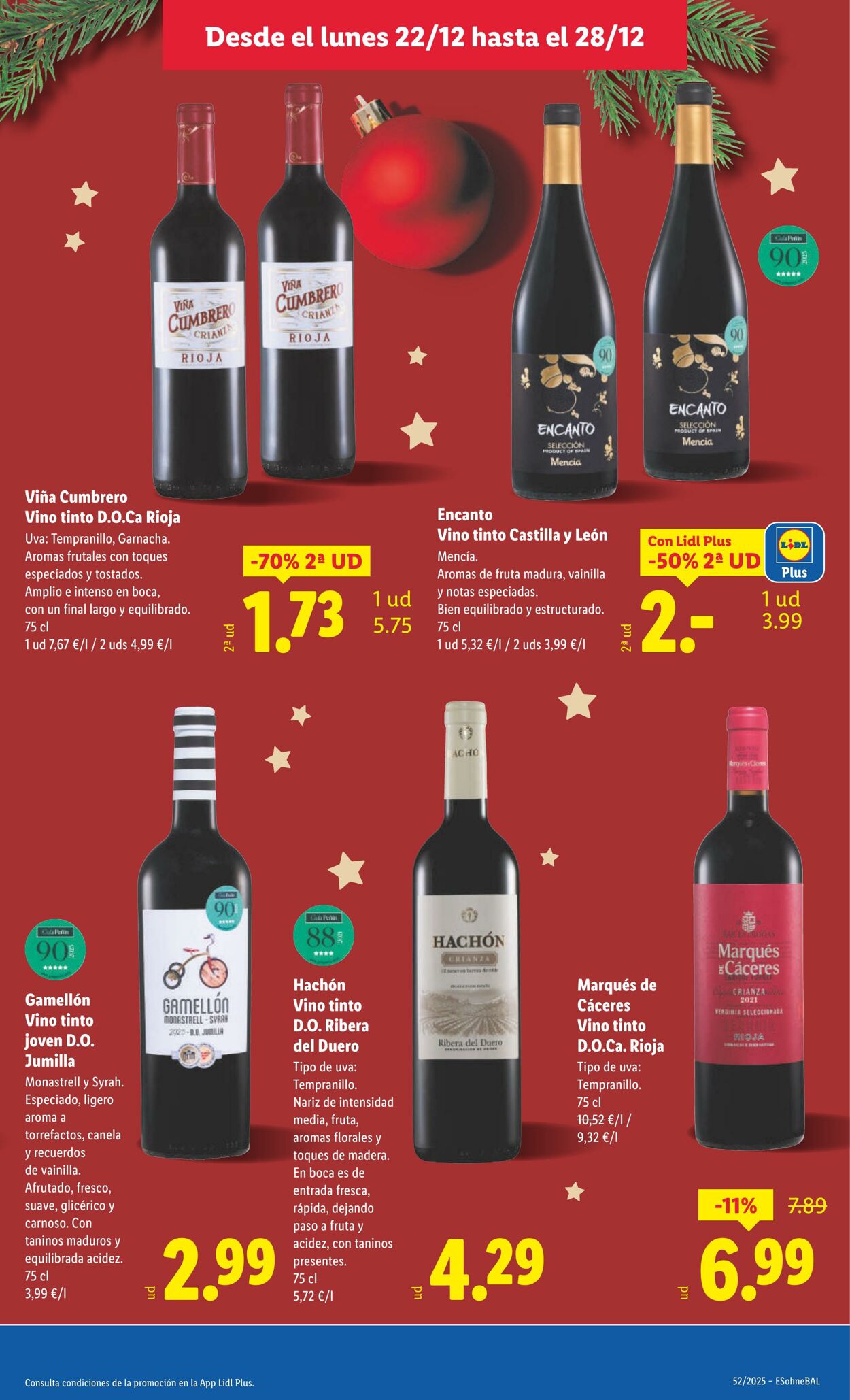 Folleto Lidl 22.12.2025 - 28.12.2025