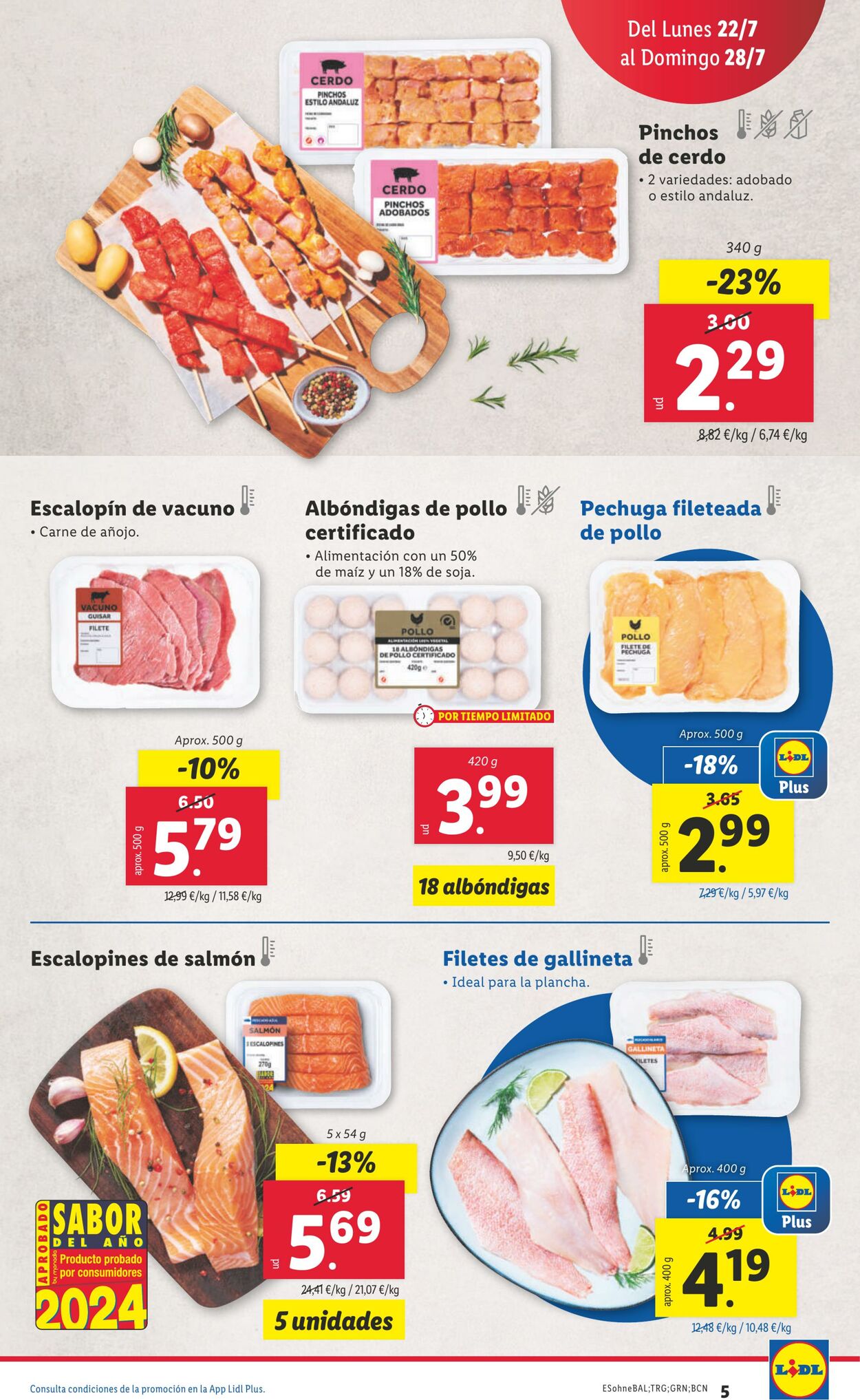 Folleto Lidl 22.07.2024 - 28.07.2024