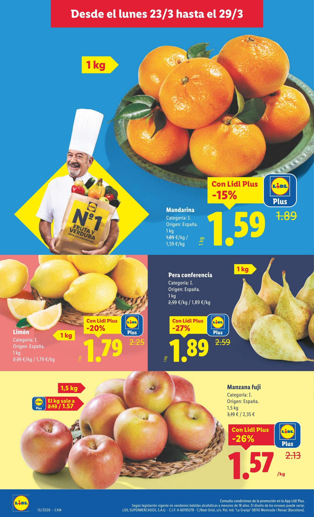 Folleto Lidl 23.03.2026 - 29.03.2026