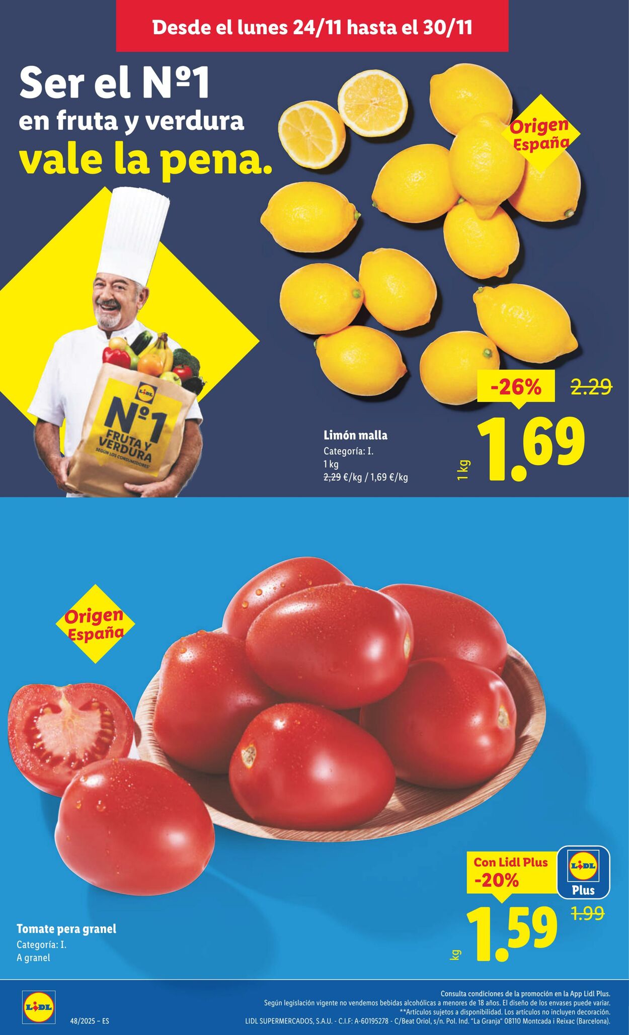 Folleto Lidl 24.11.2025 - 30.11.2025