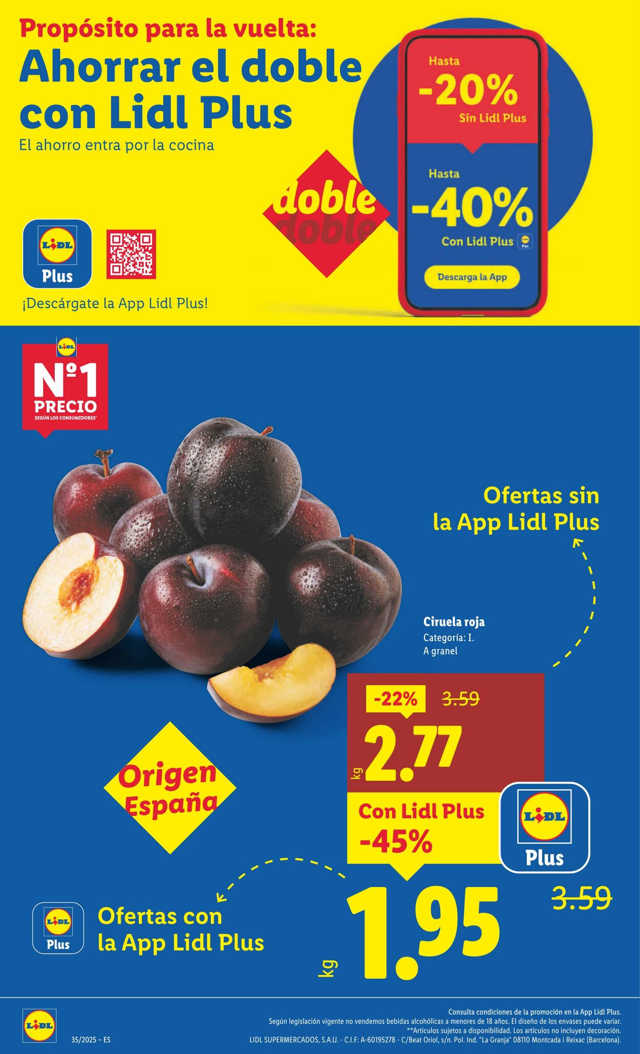 Folleto Lidl 25.08.2025 - 31.08.2025