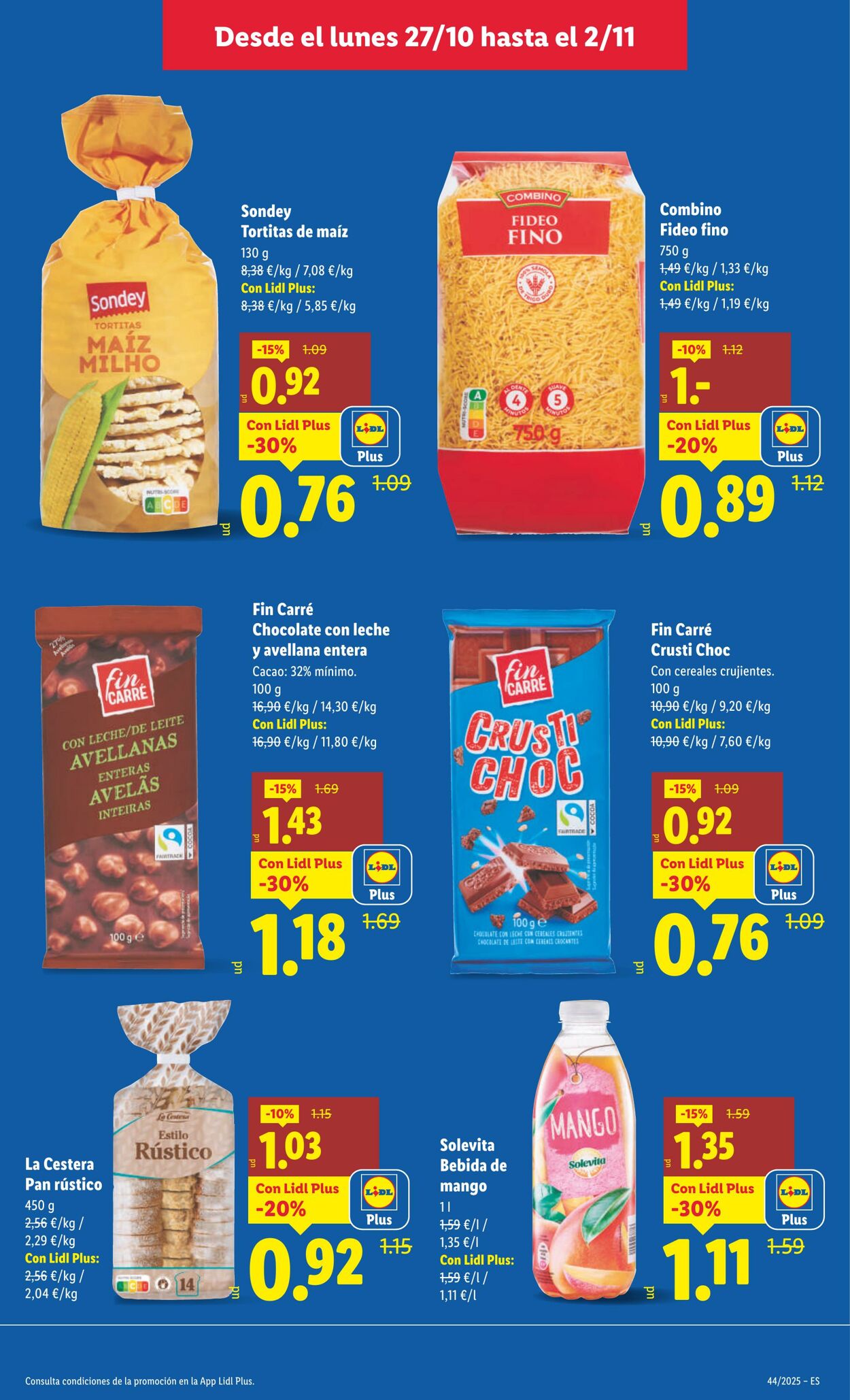 Folleto Lidl 27.10.2025 - 02.11.2025