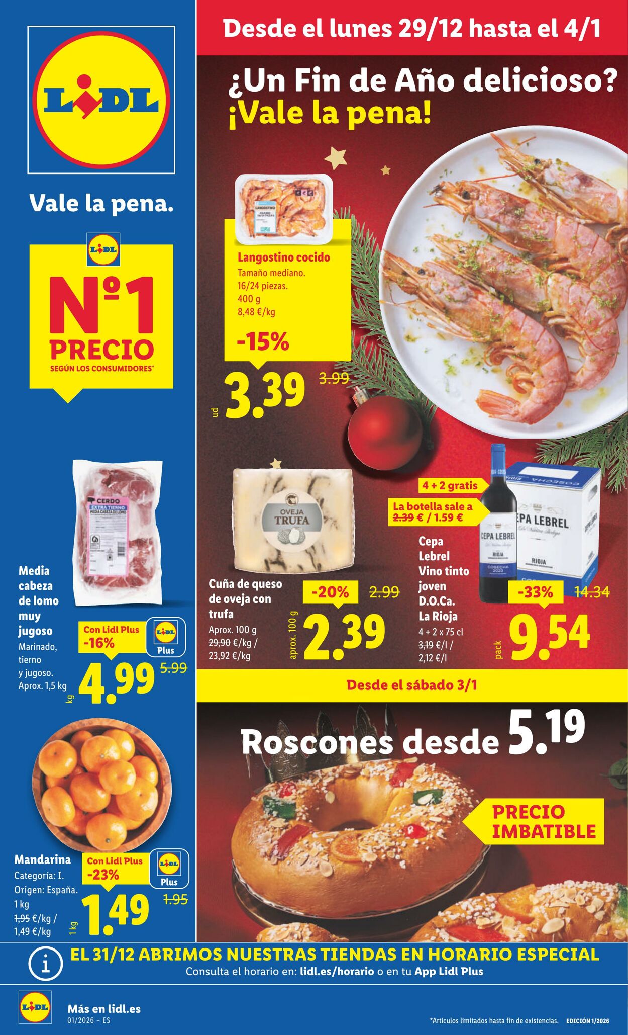 Folleto Lidl 29.12.2025 - 04.01.2026