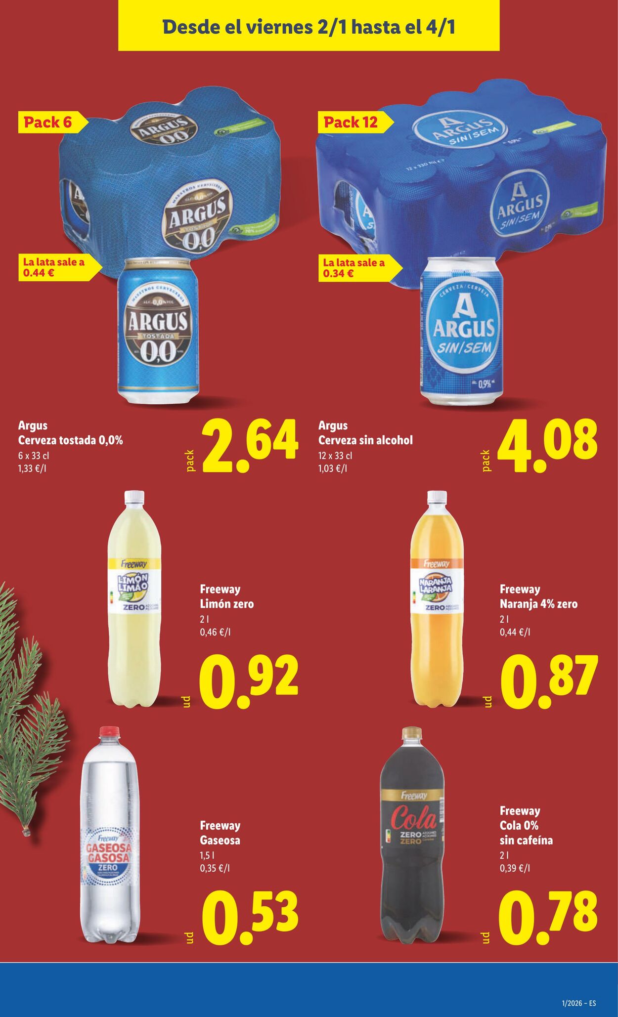 Folleto Lidl 29.12.2025 - 04.01.2026