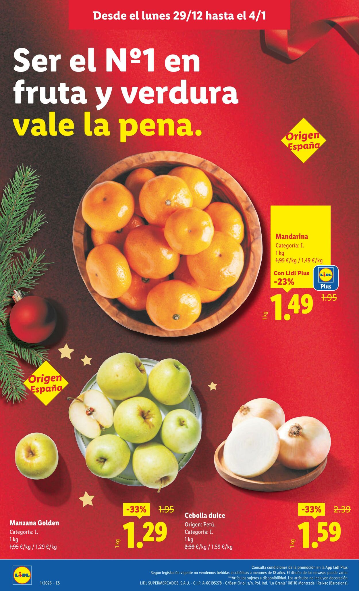 Folleto Lidl 29.12.2025 - 04.01.2026
