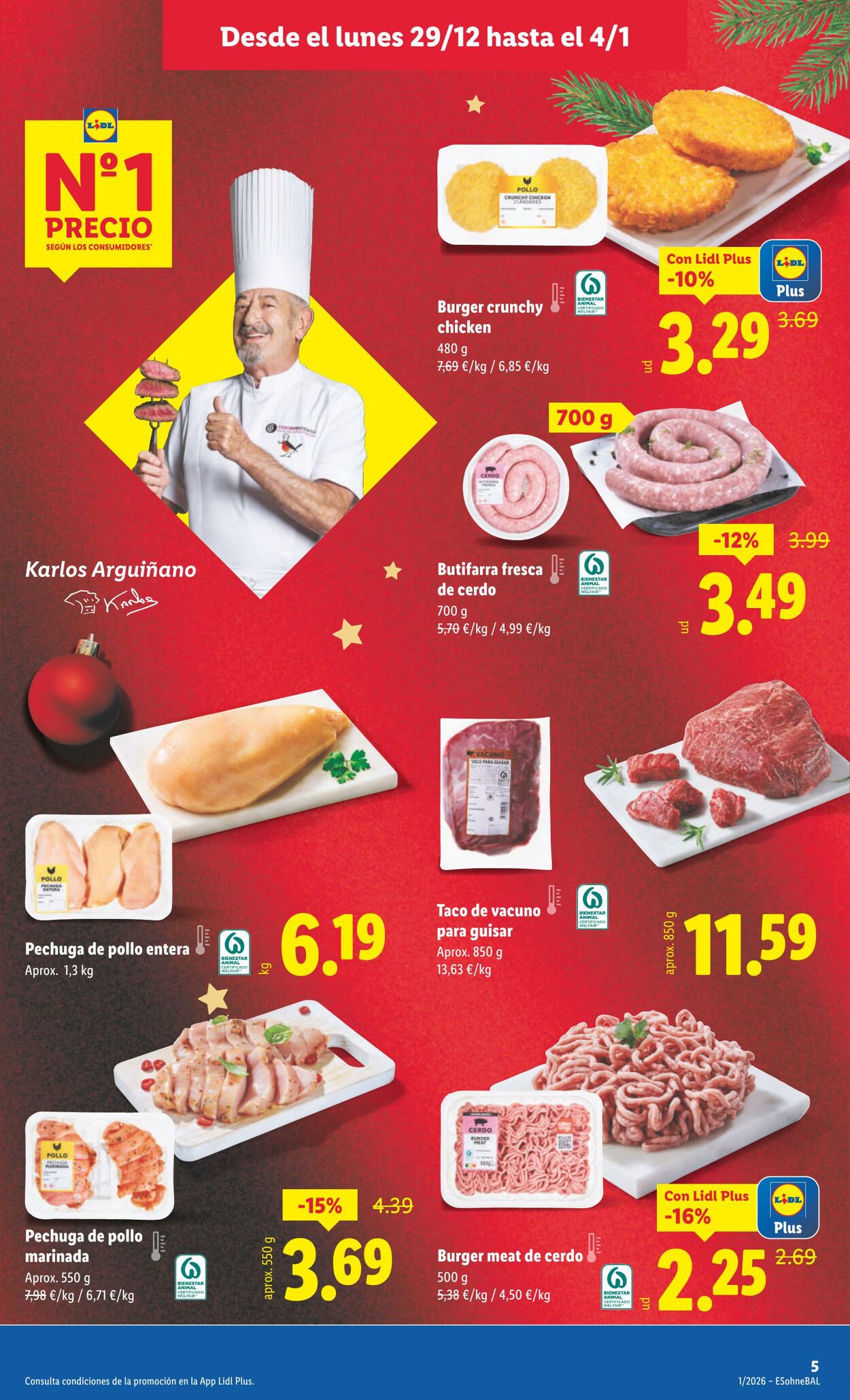 Folleto Lidl 29.12.2025 - 04.01.2026