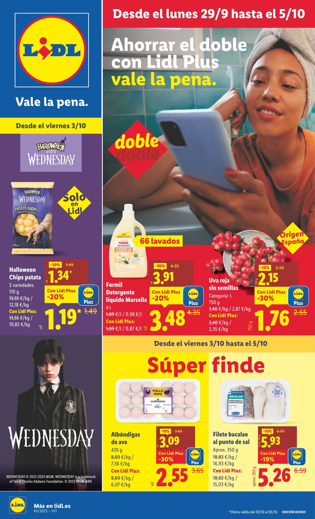 Folleto Lidl 29.09.2025 - 05.10.2025