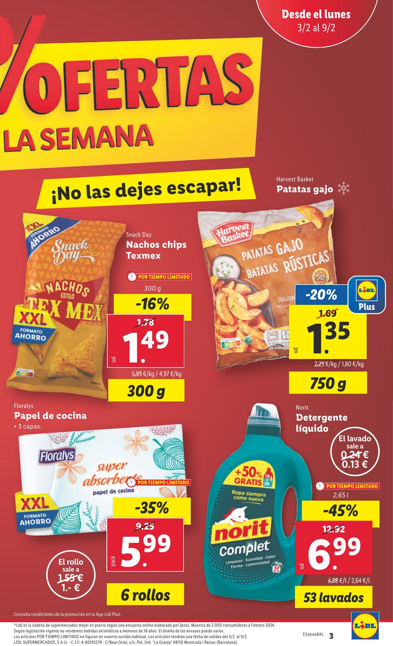 Folleto Lidl 03.02.2025 - 09.02.2025