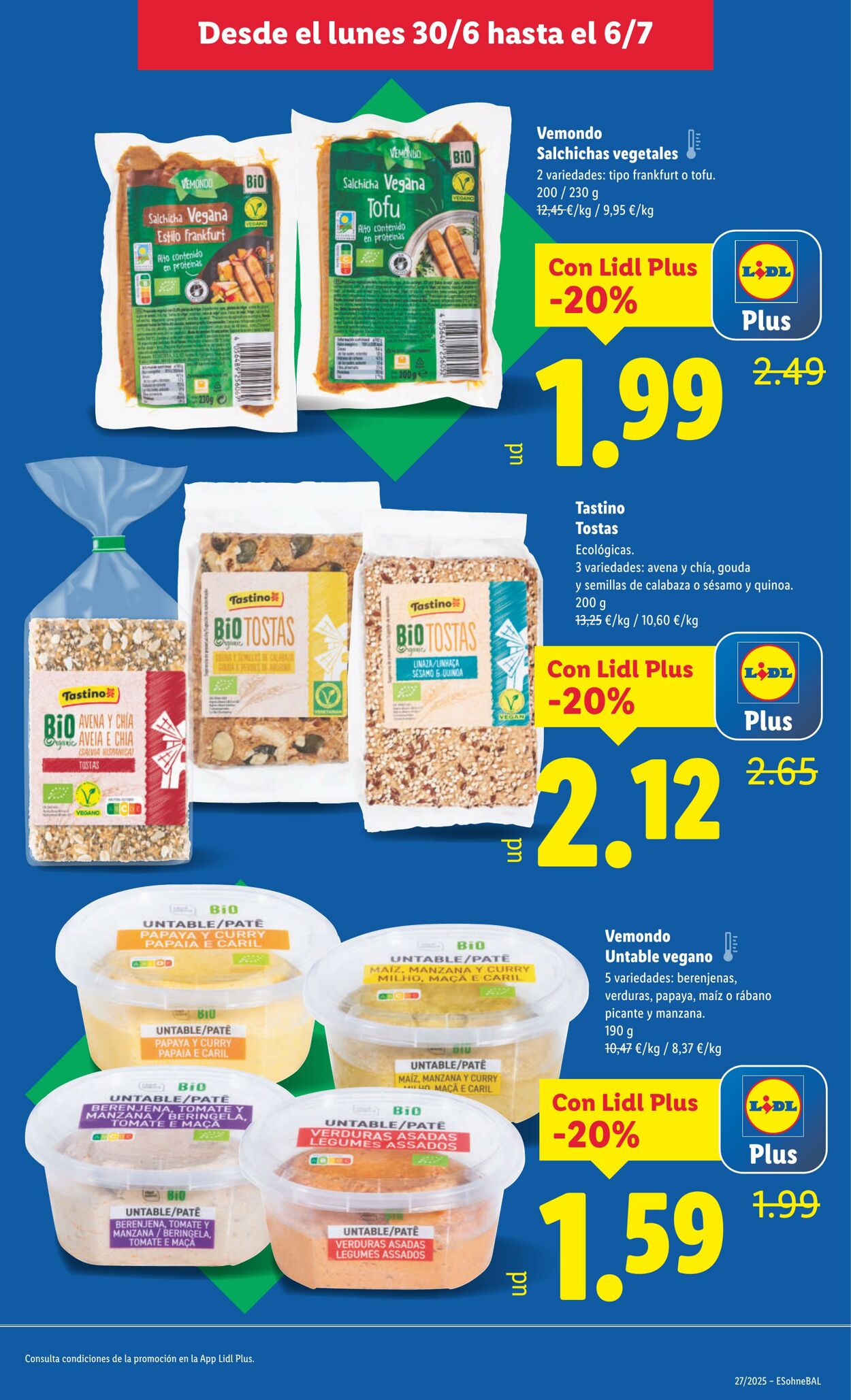 Folleto Lidl 30.06.2025 - 06.07.2025