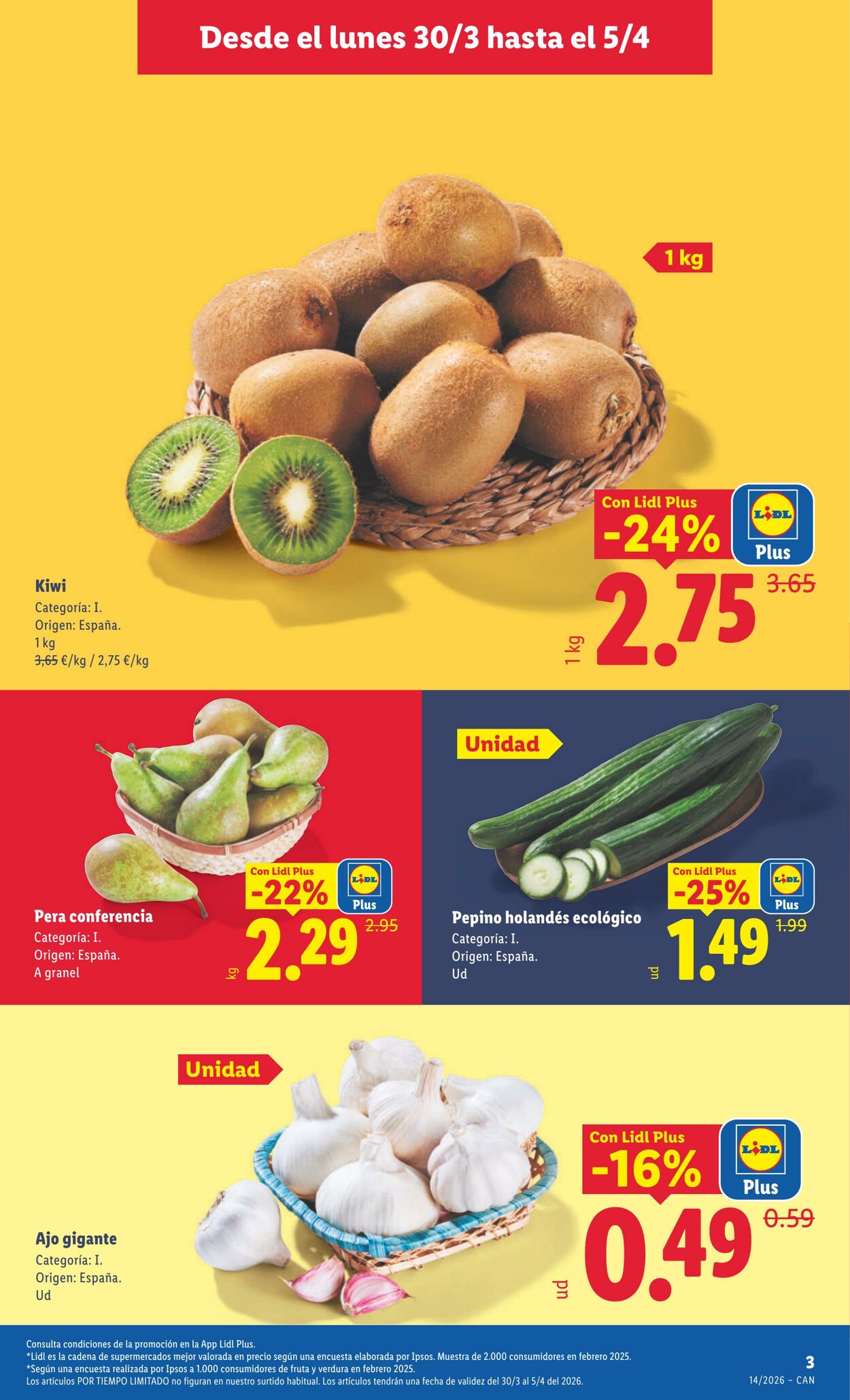 Folleto Lidl 30.03.2026 - 05.04.2026