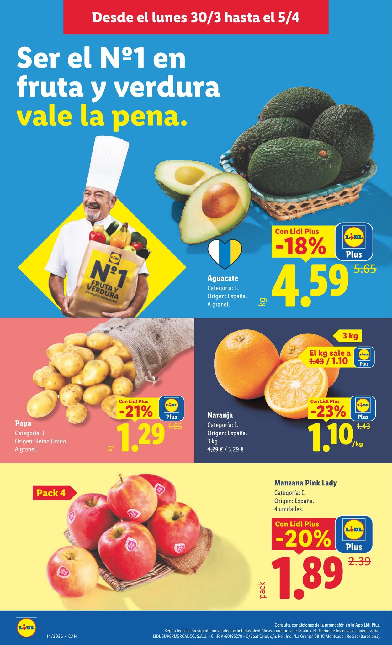 Folleto Lidl 30.03.2026 - 05.04.2026