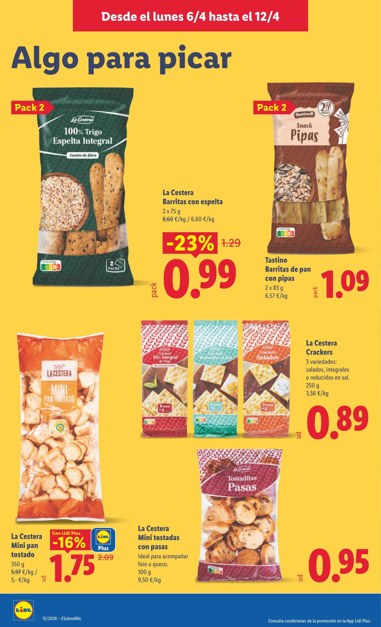Folleto Lidl 06.04.2026 - 12.04.2026