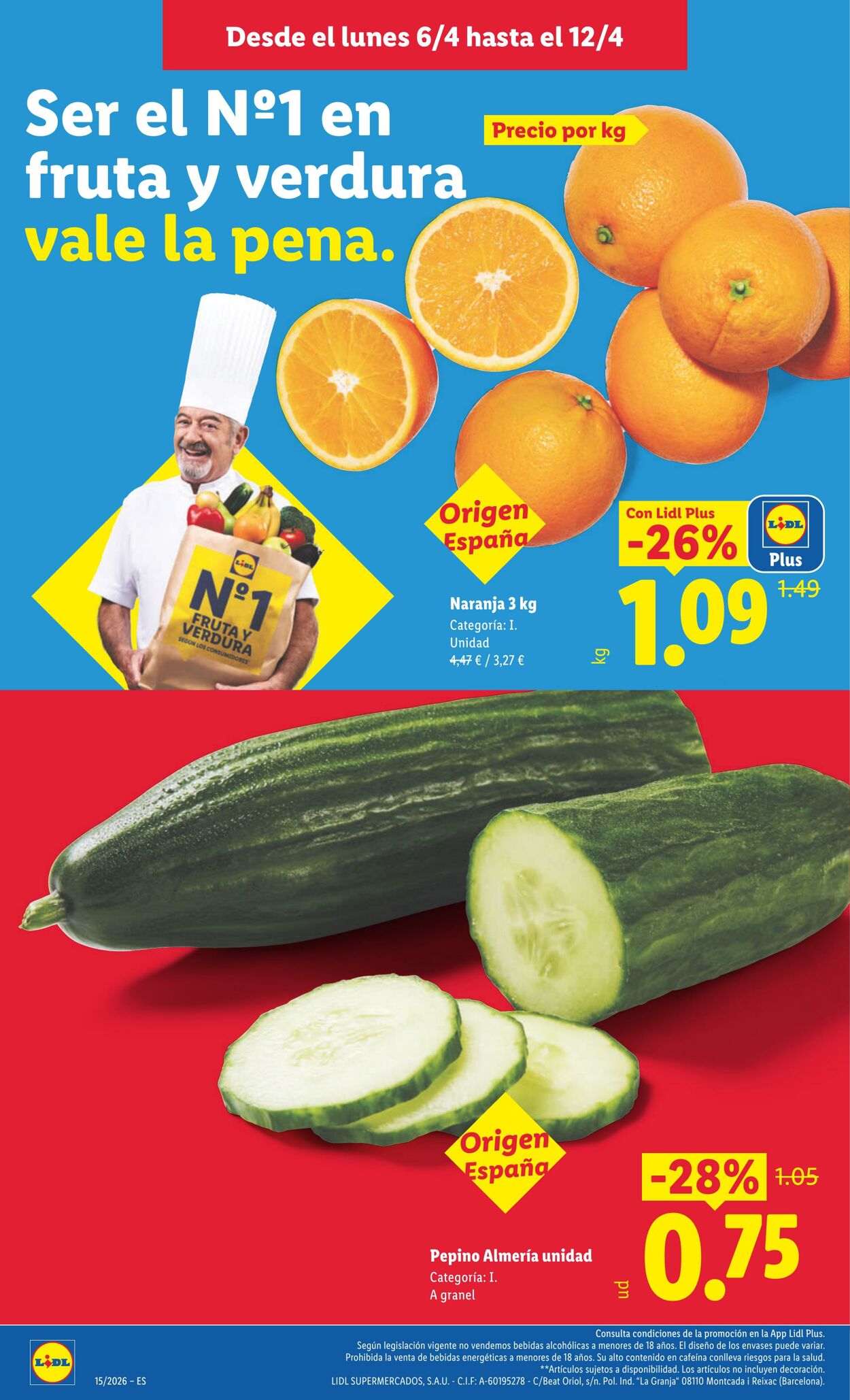 Folleto Lidl 06.04.2026 - 12.04.2026