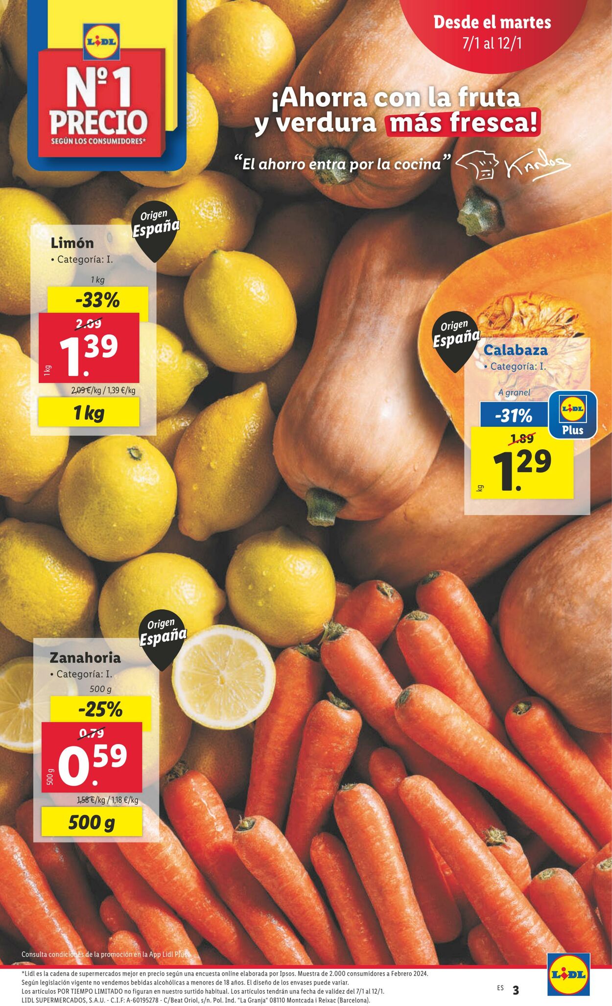 Folleto Lidl 07.01.2025 - 12.01.2025