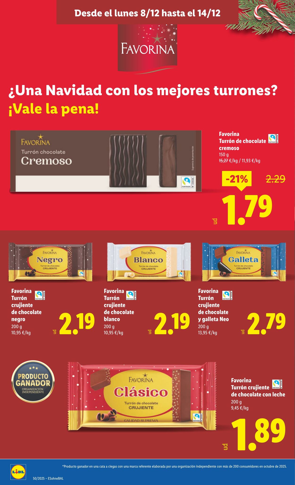 Folleto Lidl 08.12.2025 - 14.12.2025