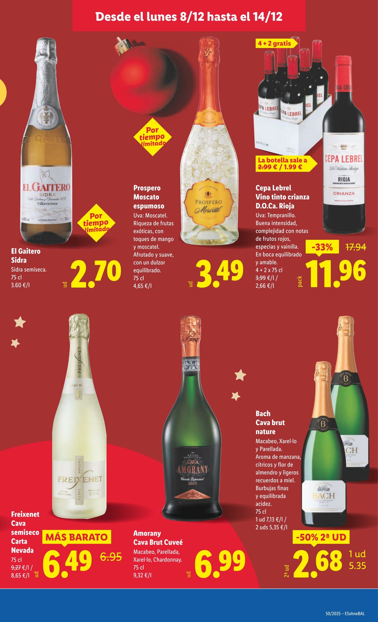 Folleto Lidl 08.12.2025 - 14.12.2025