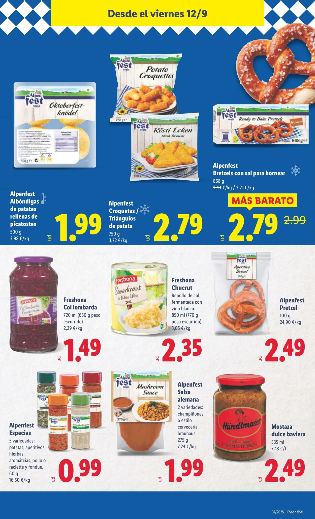 Folleto Lidl 08.09.2025 - 14.09.2025