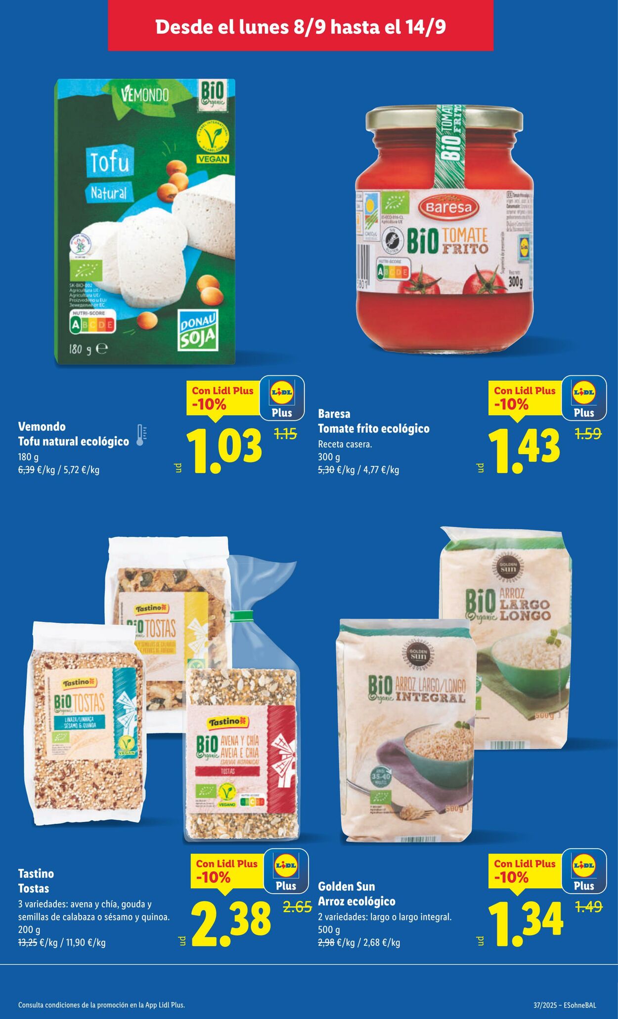 Folleto Lidl 08.09.2025 - 14.09.2025